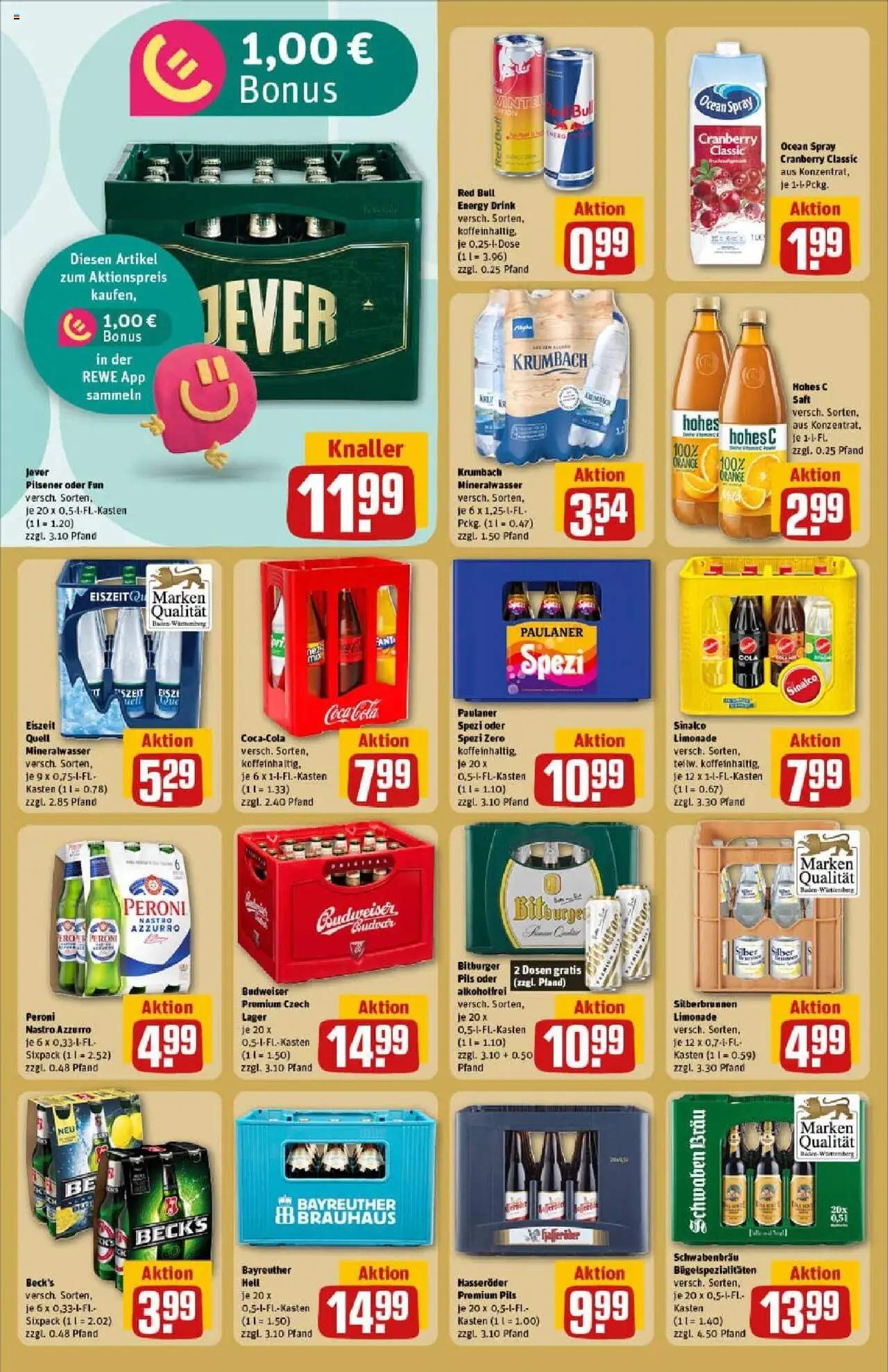 Rewe prospekt Zell Unter Aichelberg	 – gültig ab 06.10.2025 | Seite: 16 | Produkte: Sinalco, Energy, Pils, Hasseröder