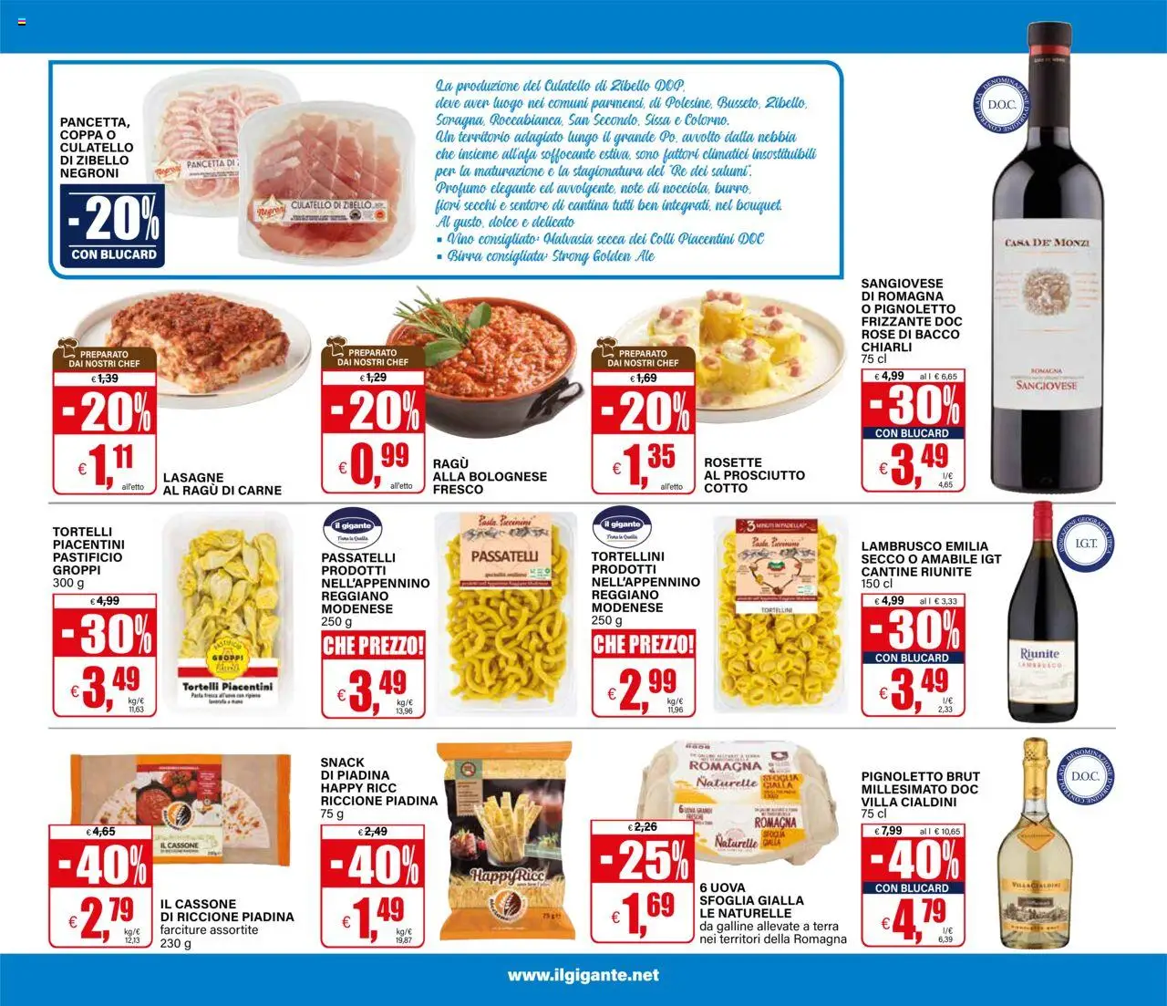 Volantino Il Gigante del 18.09.2025 | Pagina: 17 | Prodotti: Uova, Birra, Pancetta, Profumo