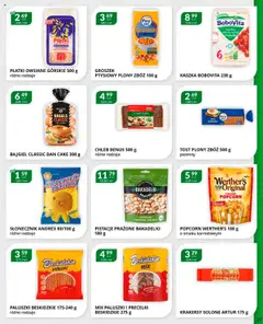 Pogląd oferty "Eurocash Gazetka" - ważna od 20.10.2025 | Strona: 27 | Produkty: Groszek, Paluszki, Krakersy, Popcorn