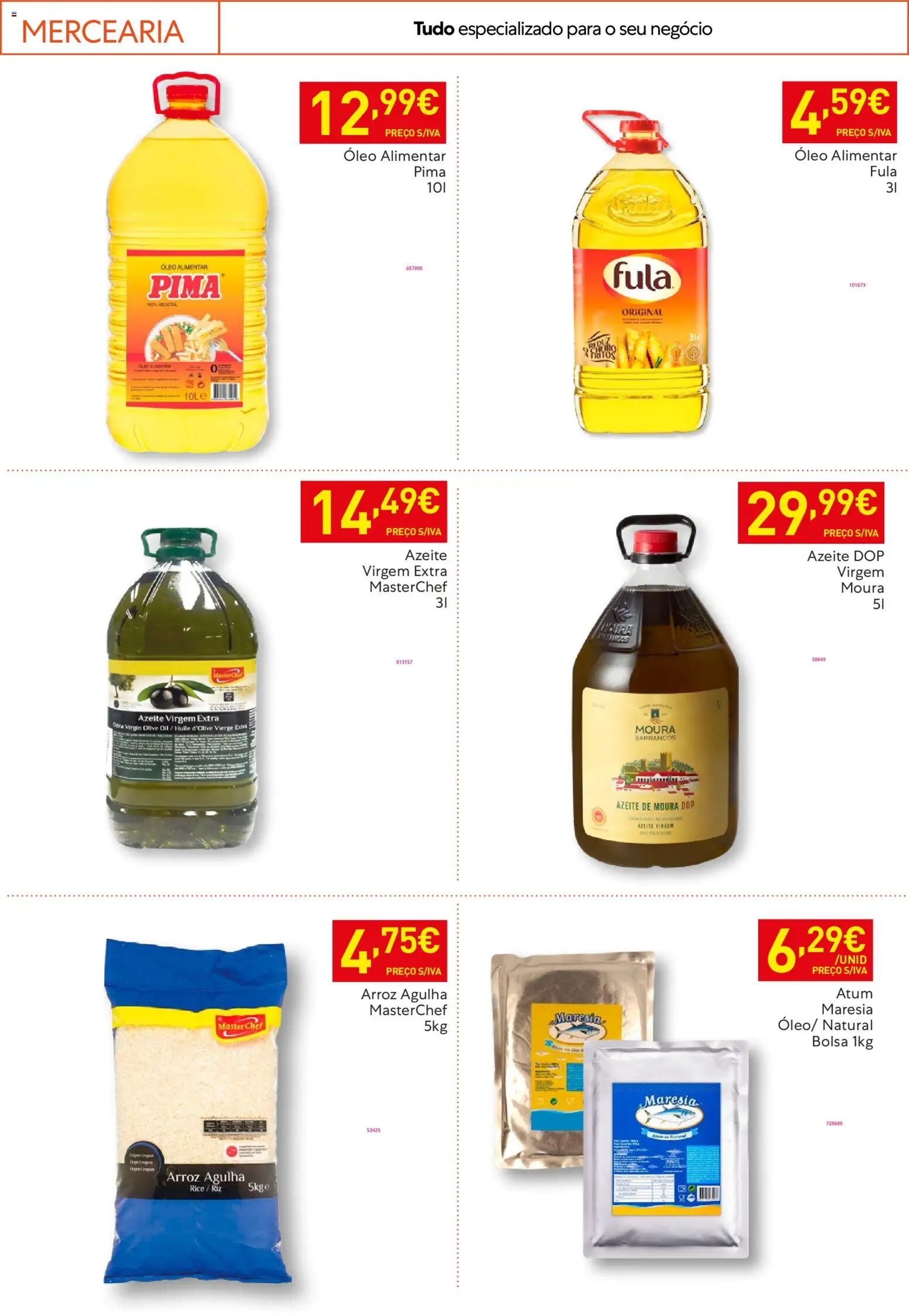 Recheio - Horeca Bons Negócios │ válido de 10.02.2026 | Página: 36 | Produtos: Atum, Azeite, Bolsa, Óleo