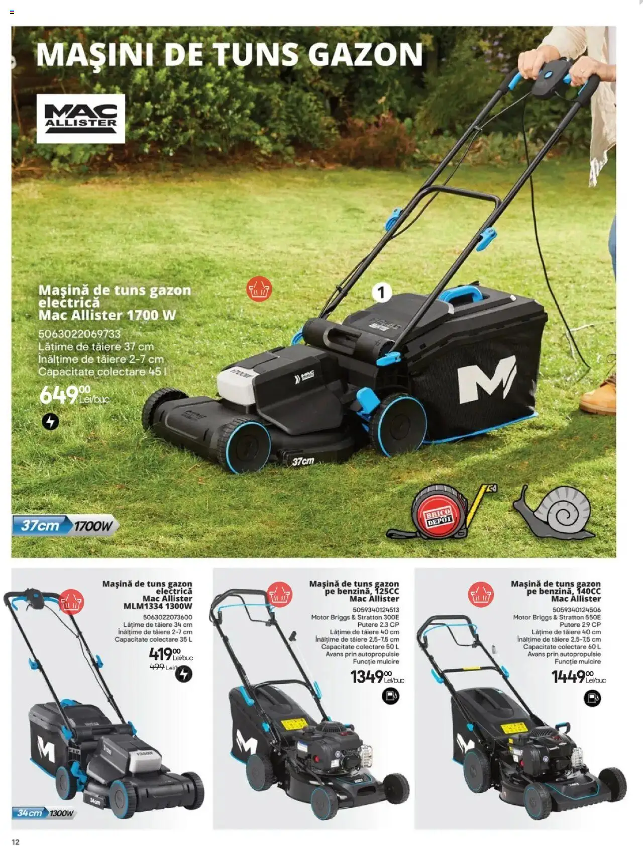 Noul catalog Brico Depot – valabil de la 14.02.2025 | Pagină: 12 | Produse: Mașină de tuns