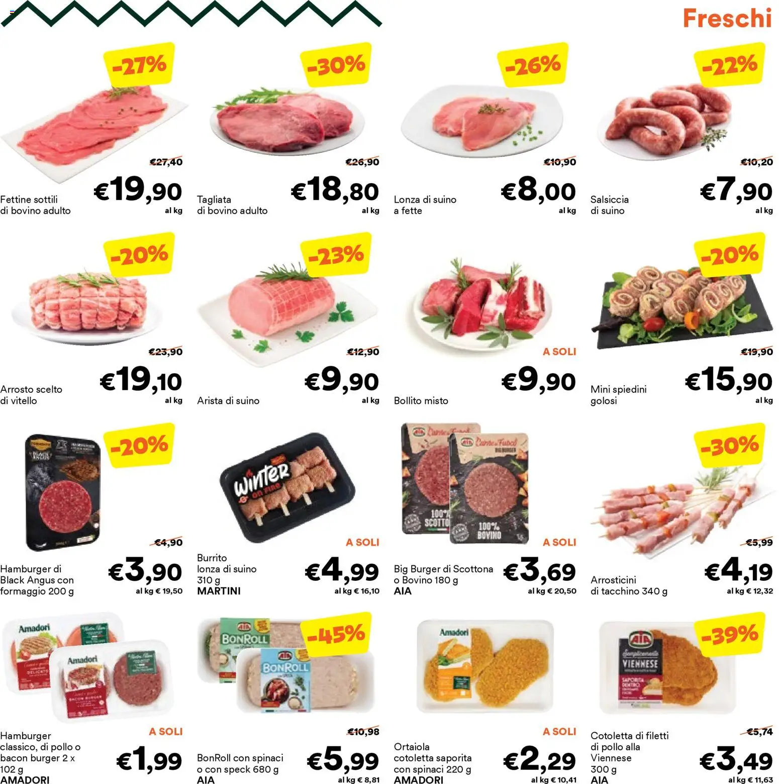 Volantino Unes del 31.12.2025 | Pagina: 3 | Prodotti: Tacchino, Formaggio, Vitello, Arrosticini