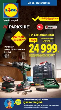 Lidl - Nonfood kínálatunk - amely érvényes a következő dátumtól: 26.02.2026