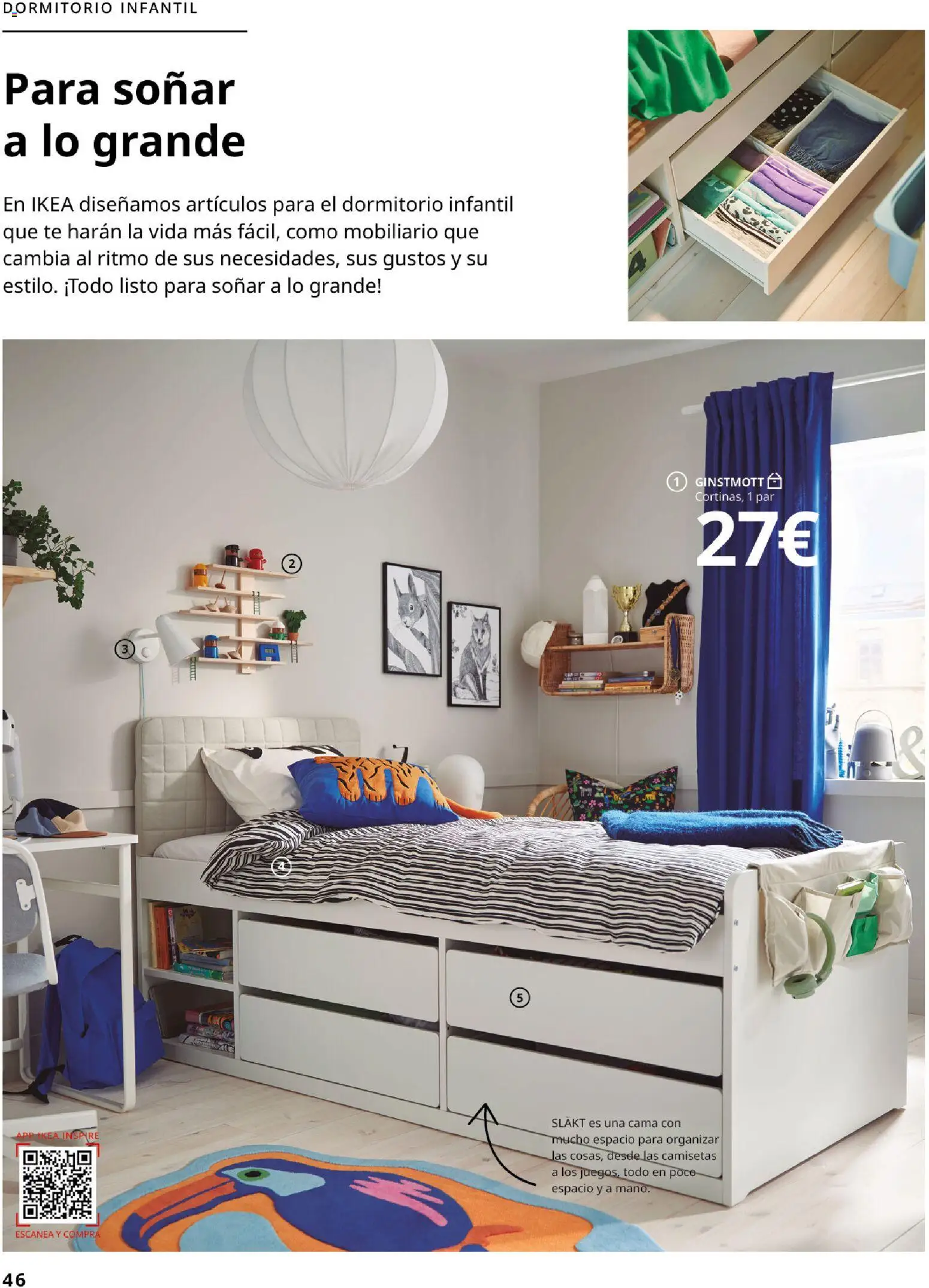 Catálogo IKEA Dormitorios │ válido desde el 01.02.2026 | Página: 46 | Productos: Té, Cama
