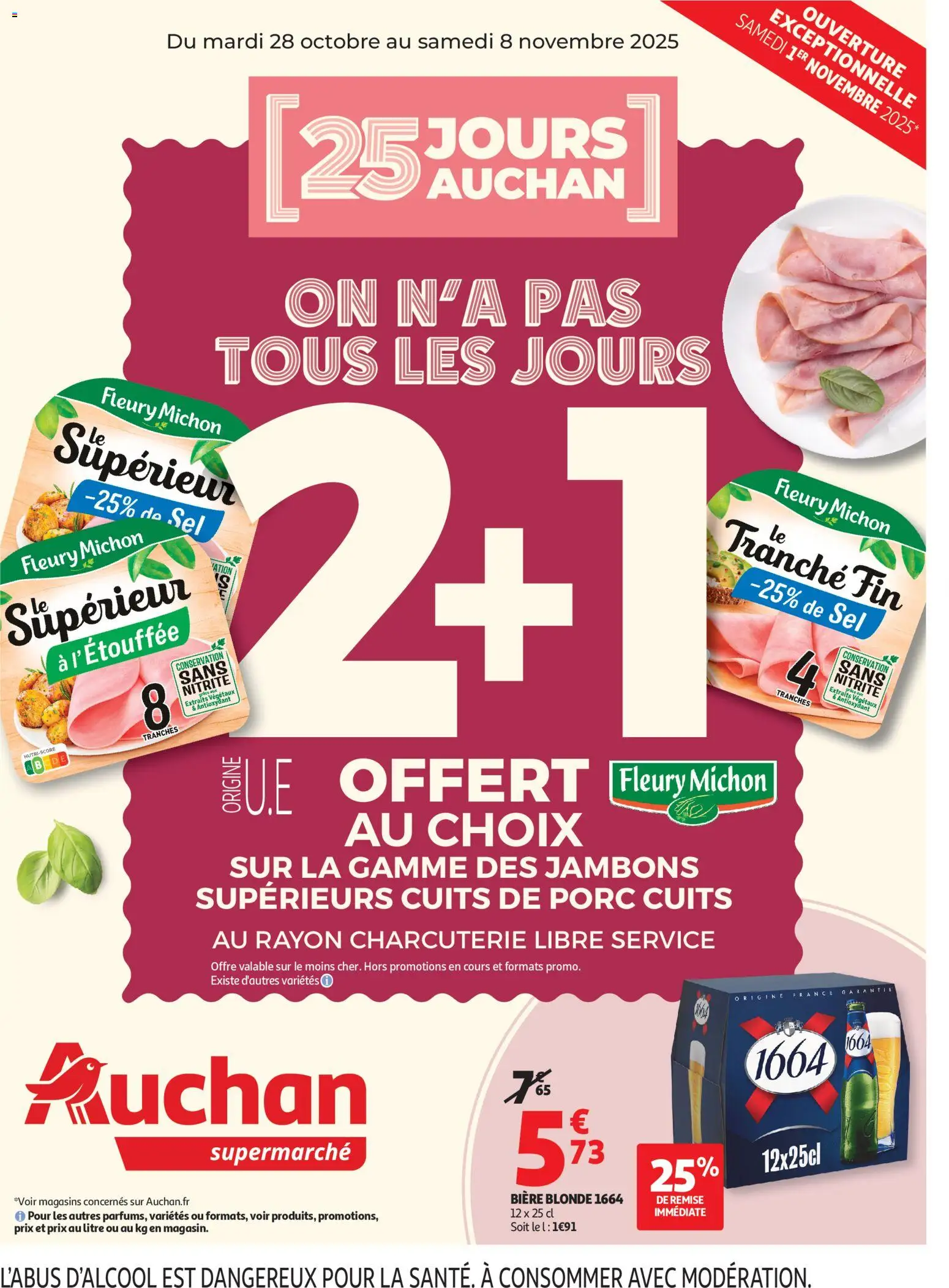 {H1} | Page: 1 | Produits: Bière blonde, Sel, Bière, Porc