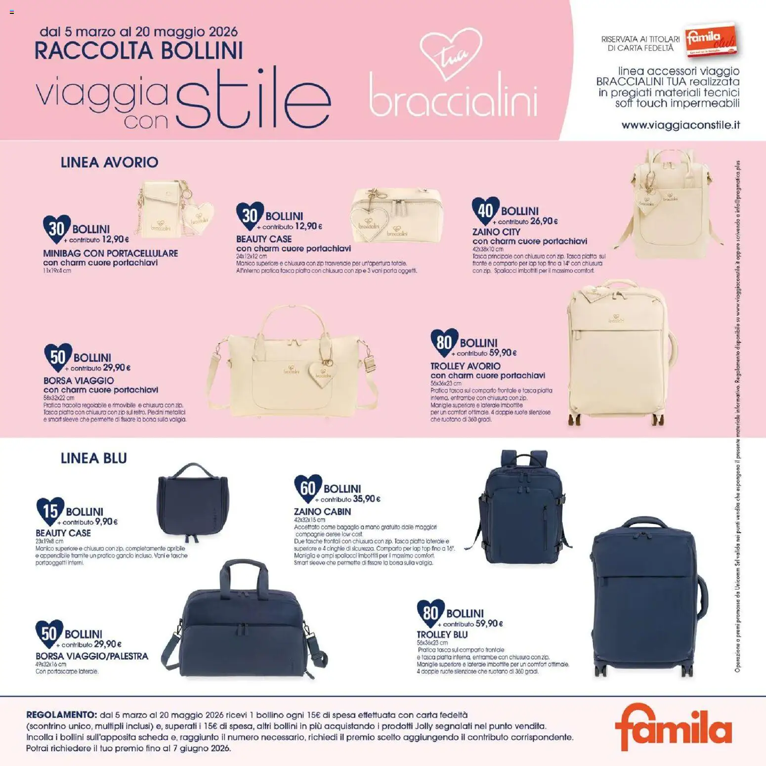 Volantino Famila del 09.04.2026 | Pagina: 23 | Prodotti: Top, Borsa, Piatto, Trolley