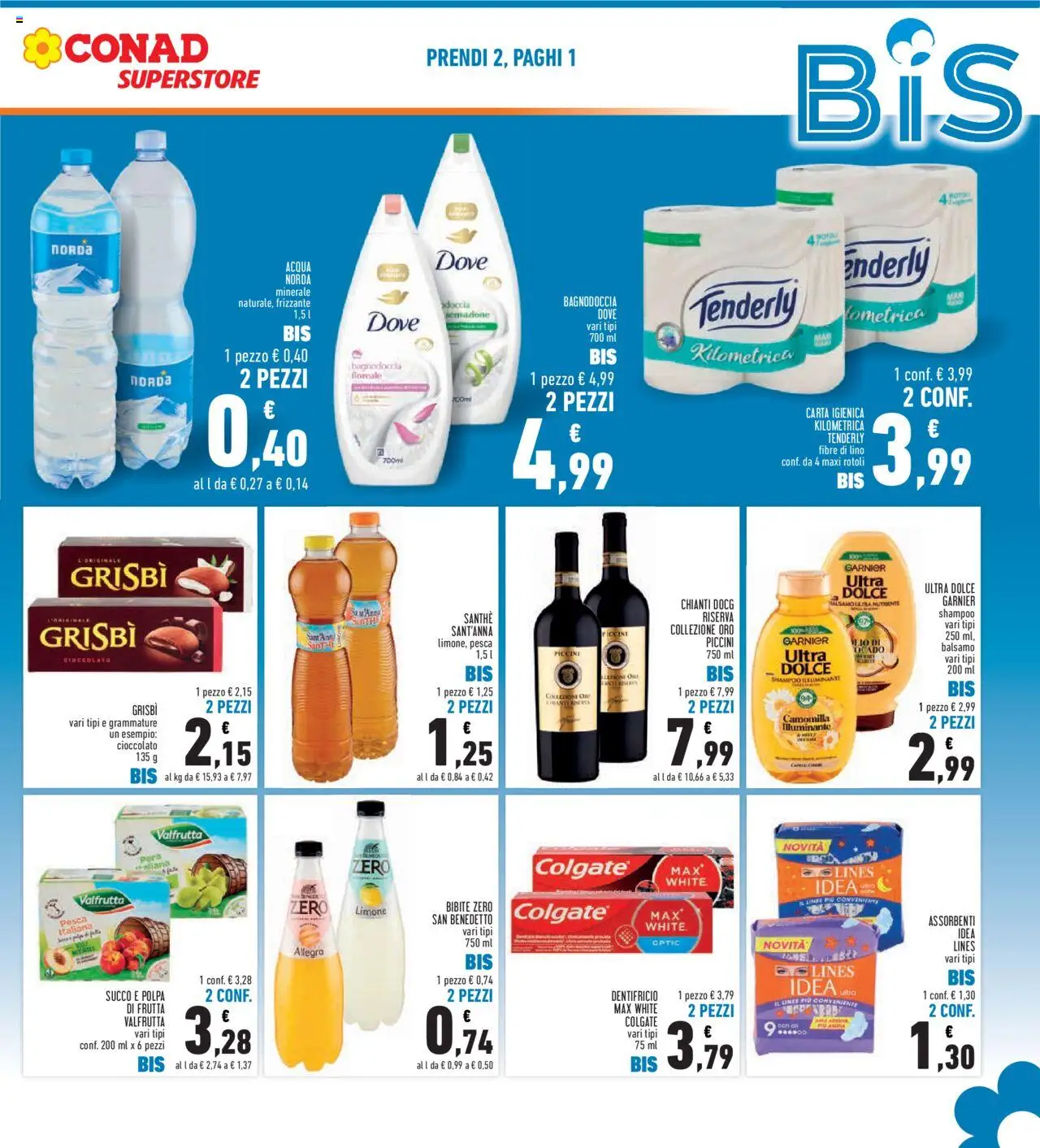 Volantino Conad del 09.10.2025 | Pagina: 5 | Prodotti: Balsamo, Carta igienica, Succo, Pera