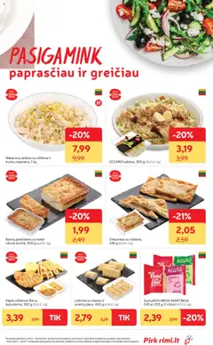Rimi leidinys│galioja nuo 26.08.2025 | Puslapis: 15 | Prekių: Salotos, Plokštainis, Sumuštinis, Vištiena