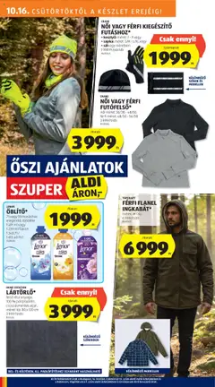 Aldi Akciós újság - amely érvényes a következő dátumtól: 16.10.2025 | Oldal: 24 | Termékek: Sál, Sapka, Kesztyű