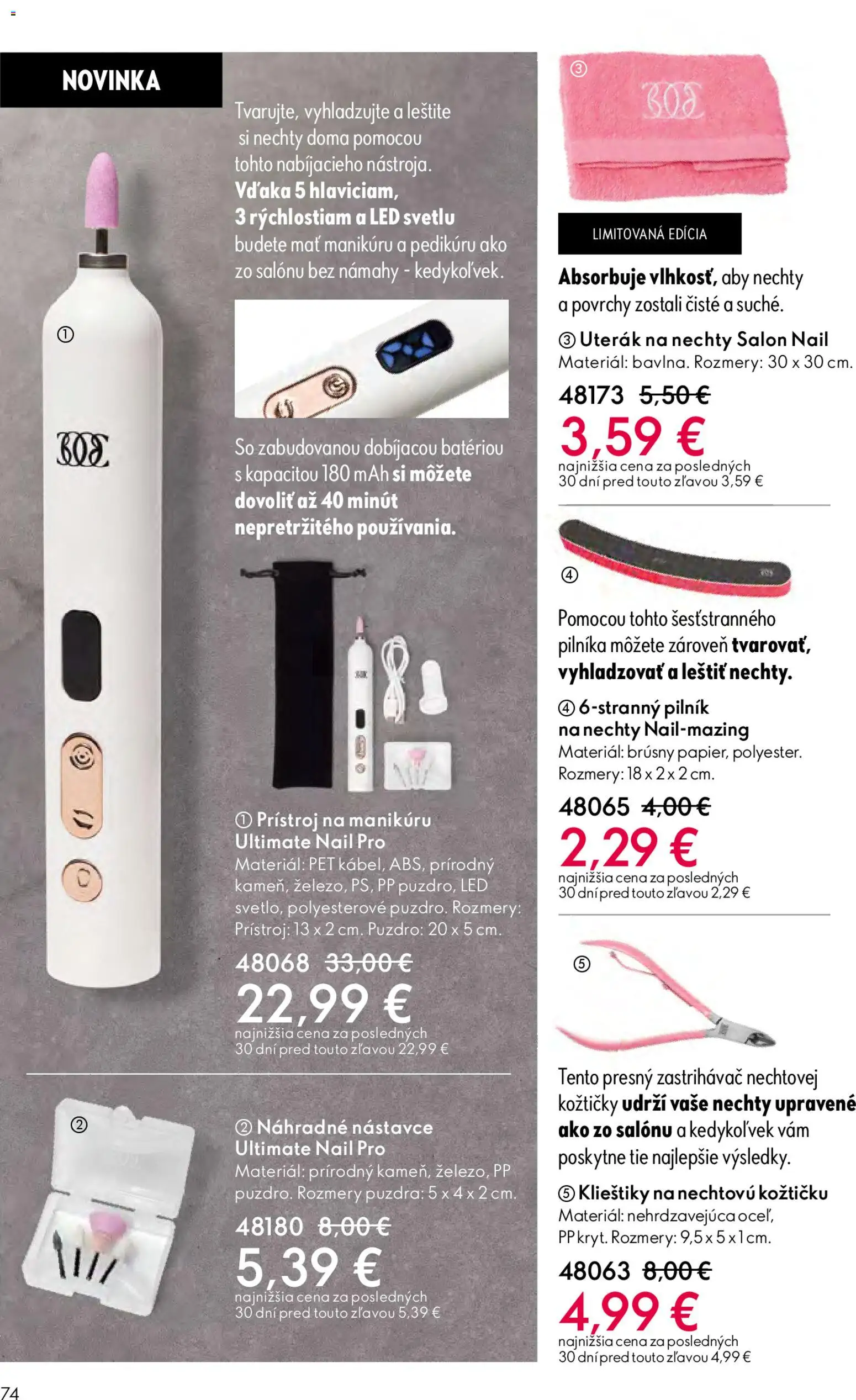 Nové Oriflame akcie – leták je platný od 06.05.2026 | Strana: 74 | Produkty: Led, Uterák, Puzdro
