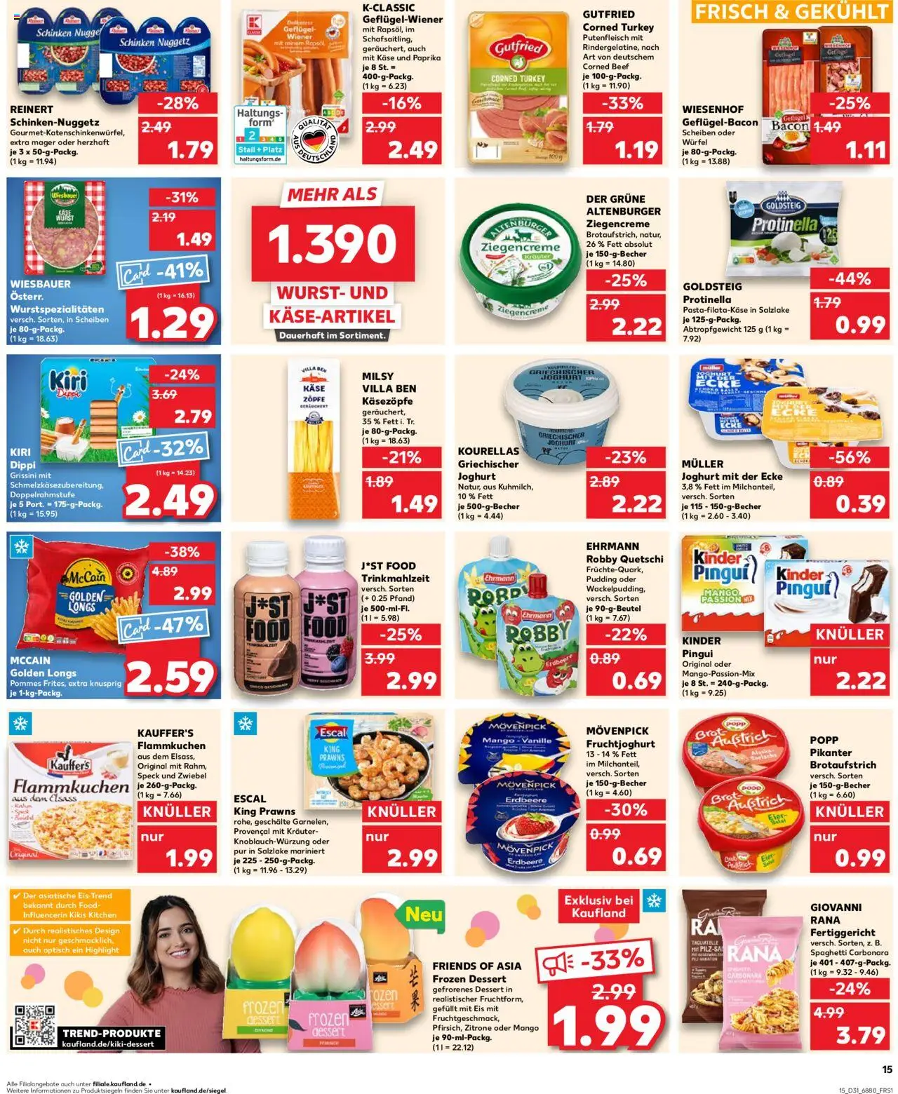  | Pagina: 15 | Producten: Bacon, Kész piskótalap, Kinder, Mango