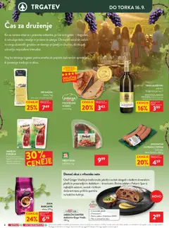 Novi Spar katalog ponudbe – veljaven od 10.09.2025 | Stran: 8 | Izdelki: Pršut, Pekarna, Gauda, Kava