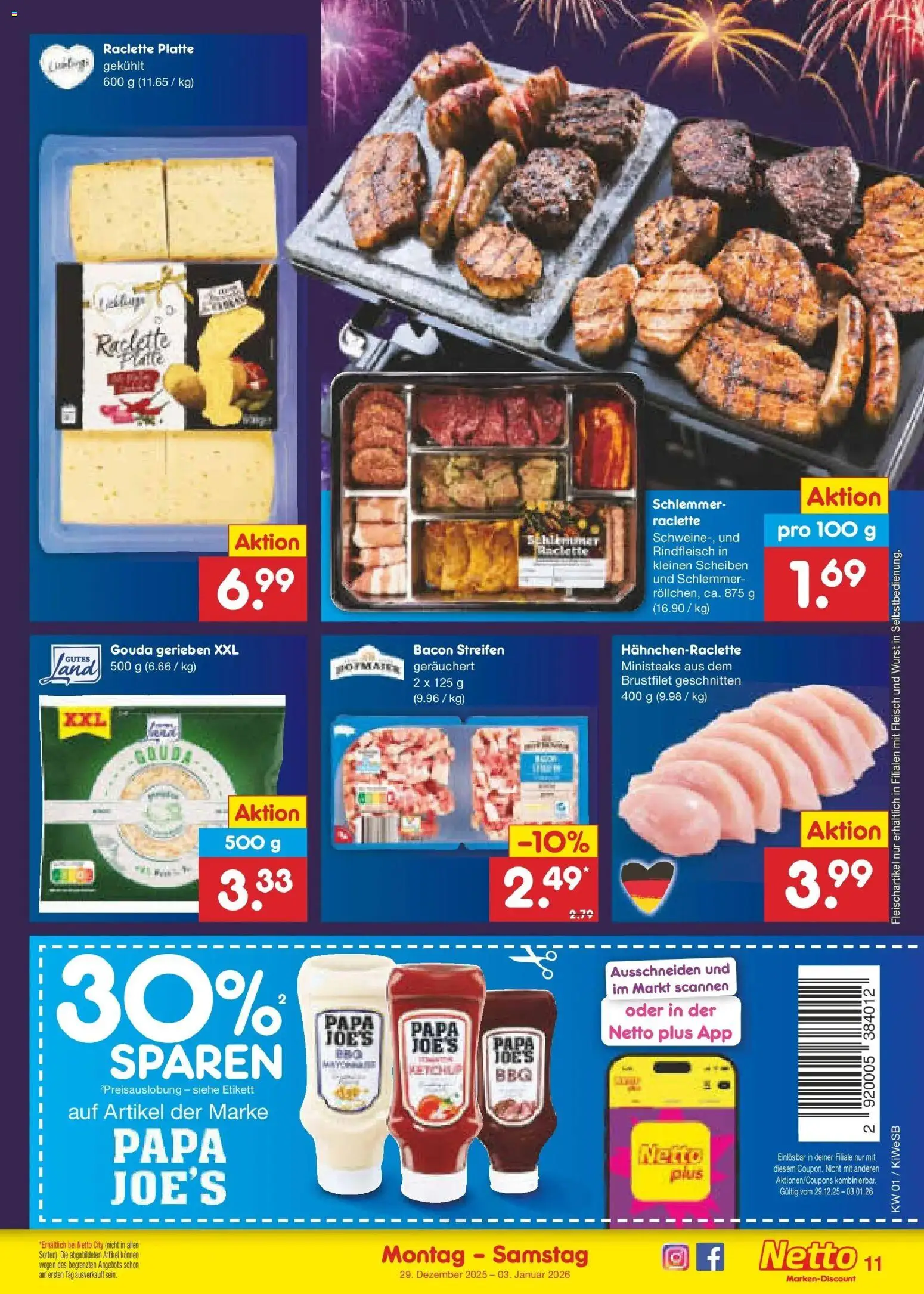 Netto Marken-Discount prospekt Bad Friedrichshall	 – gültig ab 28.12.2025 | Seite: 11 | Produkte: Gouda, Rindfleisch, Ketchup, Fleisch