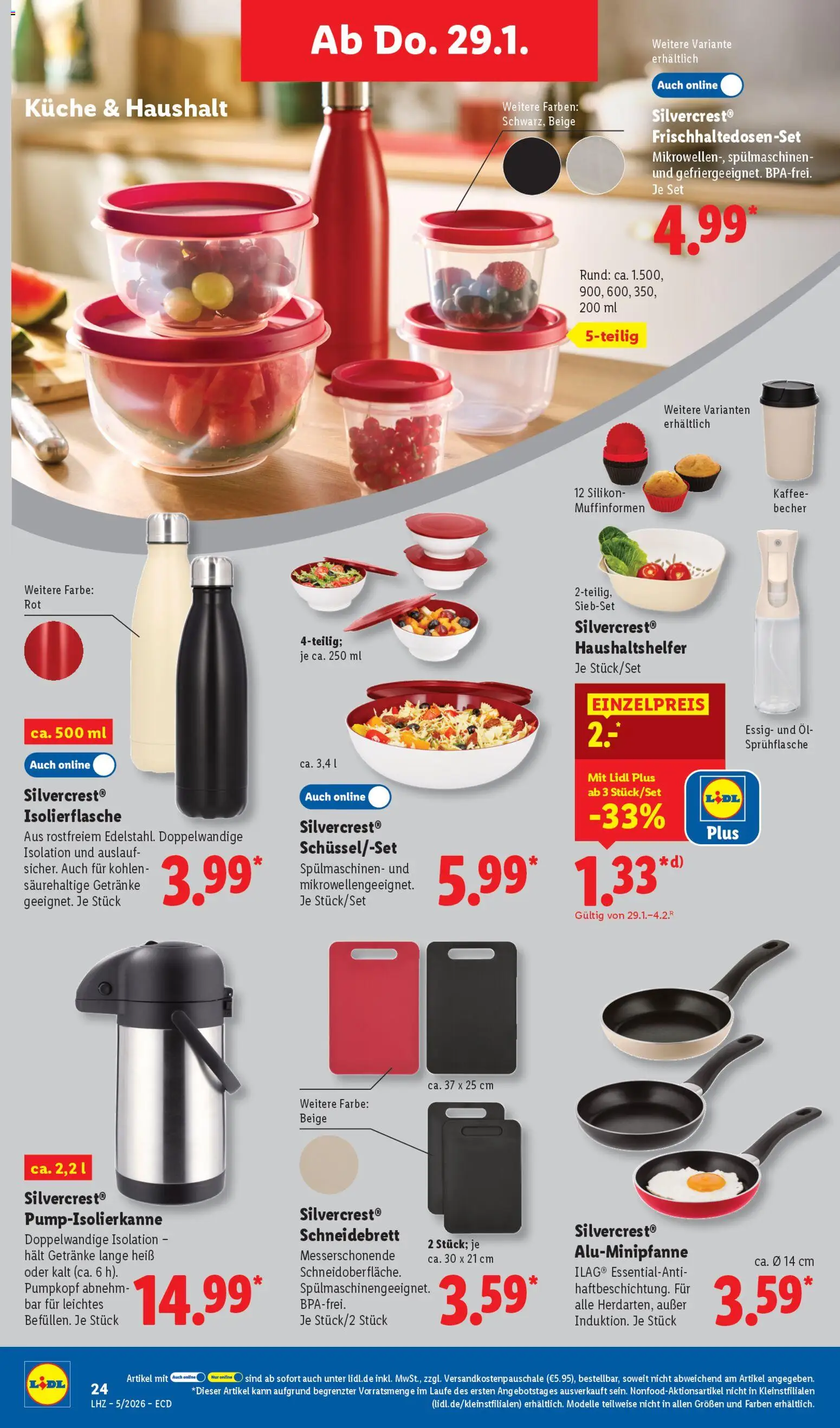 Lidl - Prospekt – gültig ab 26.01.2026 | Seite: 28 | Produkte: Öl, Kaffee, Essig, Küche