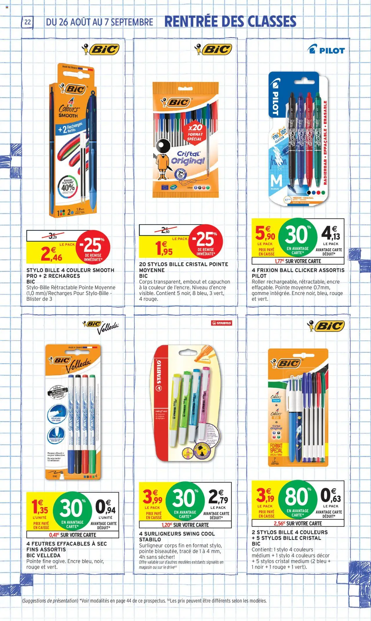  | Page: 22 | Produits: Stylo, Surligneur