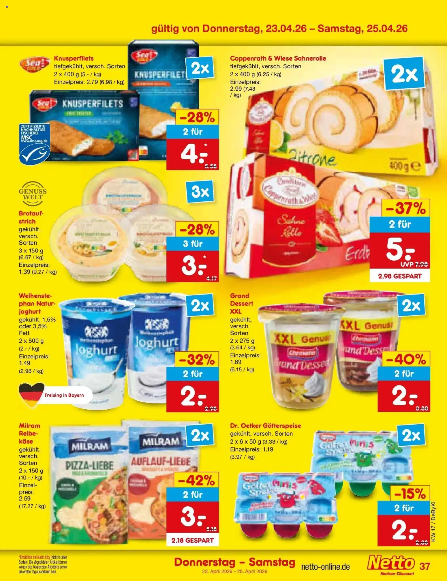Netto Marken-Discount Prospekt Buttenwiesen	 – gültig ab 20.04.2026 | Seite: 53 | Produkte: Käse, Joghurt, Milram