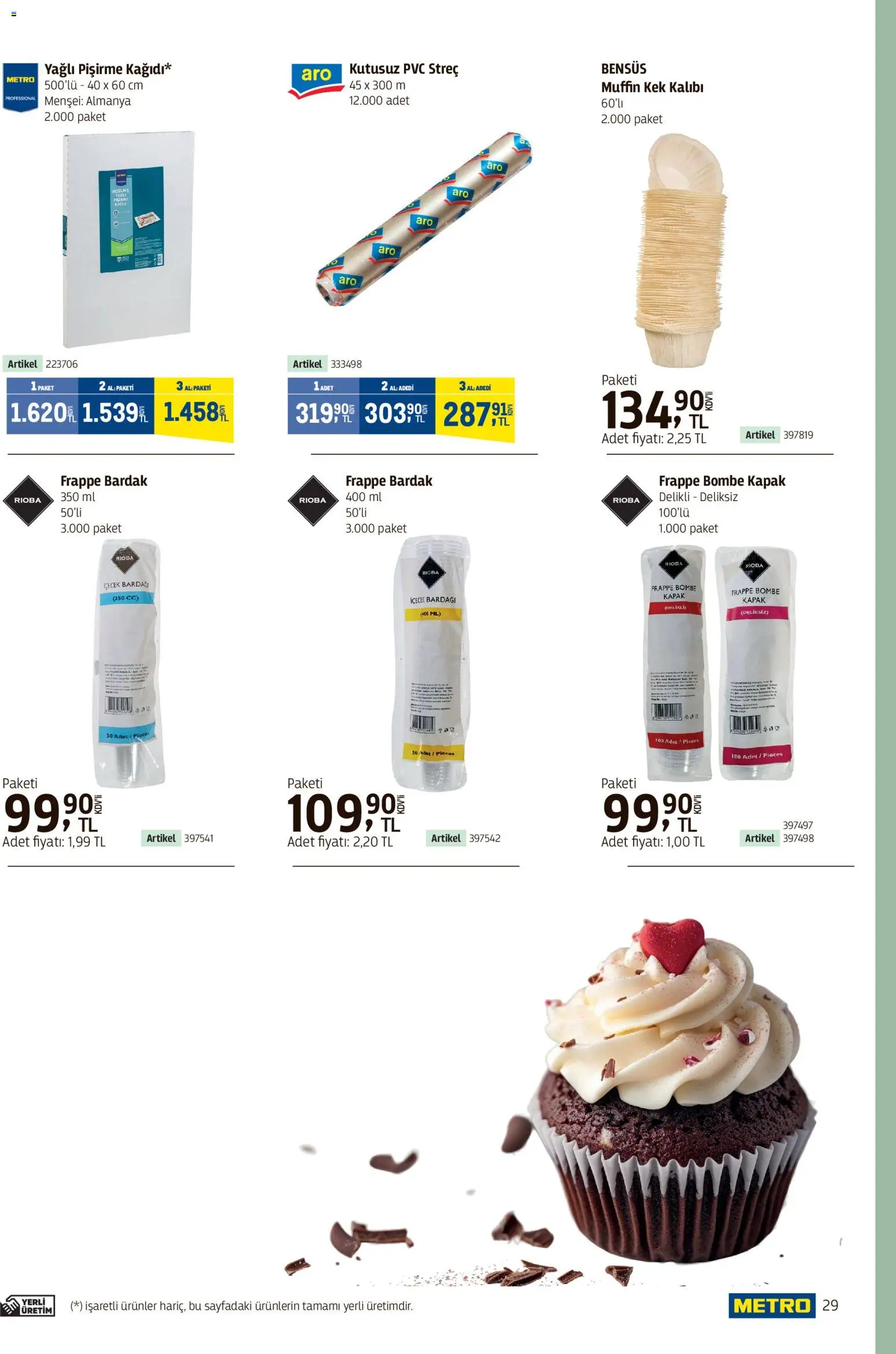 Metro - Kafeler & Pastaneler Kataloğu - 15.04.2026 tarihinden itibaren geçerlidir | Sayfa: 29 | Ürünler: Zselatin