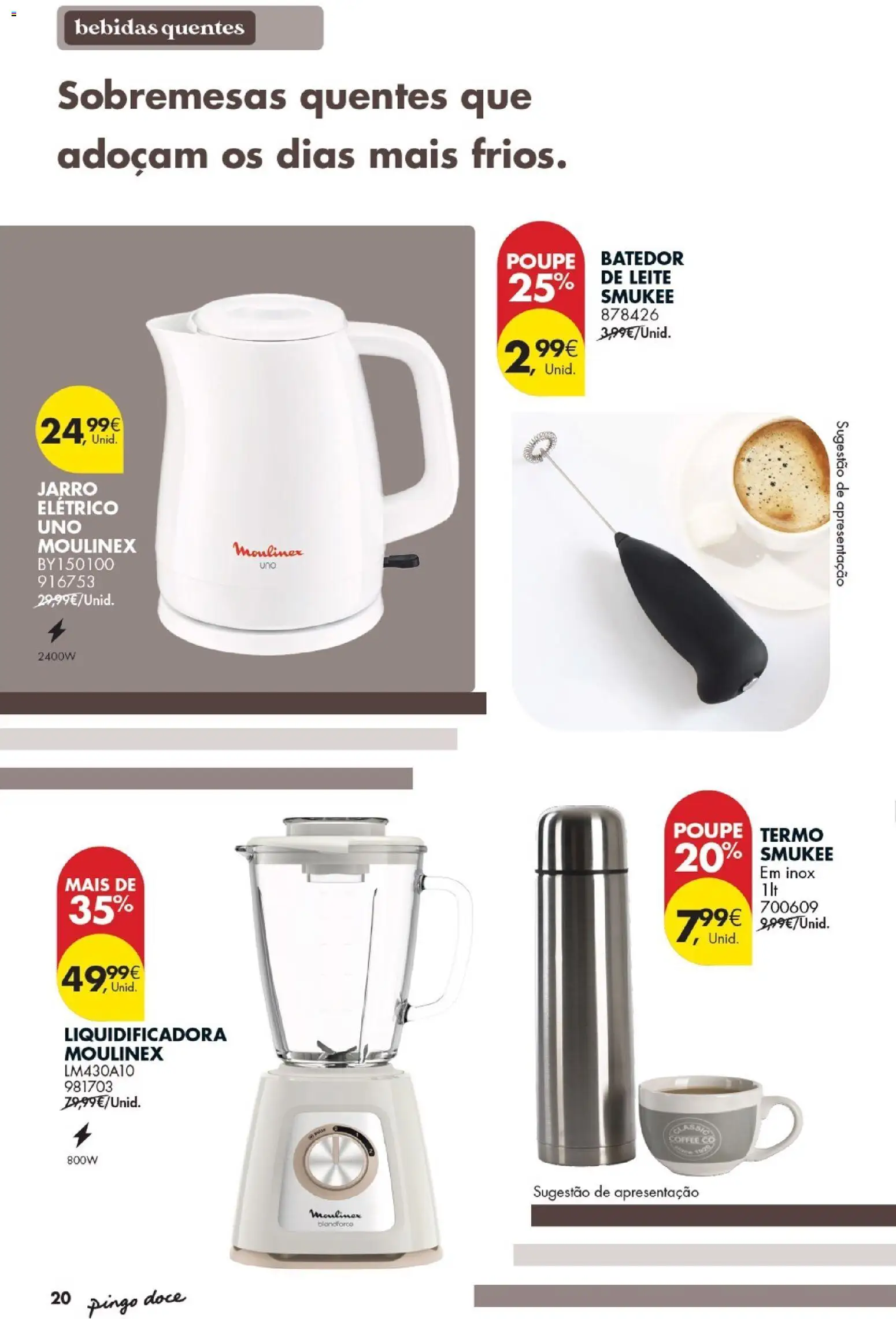 Pingo Doce - Bazar Inverno │ válido de 13.01.2026 | Página: 20 | Produtos: Batedor, Leite
