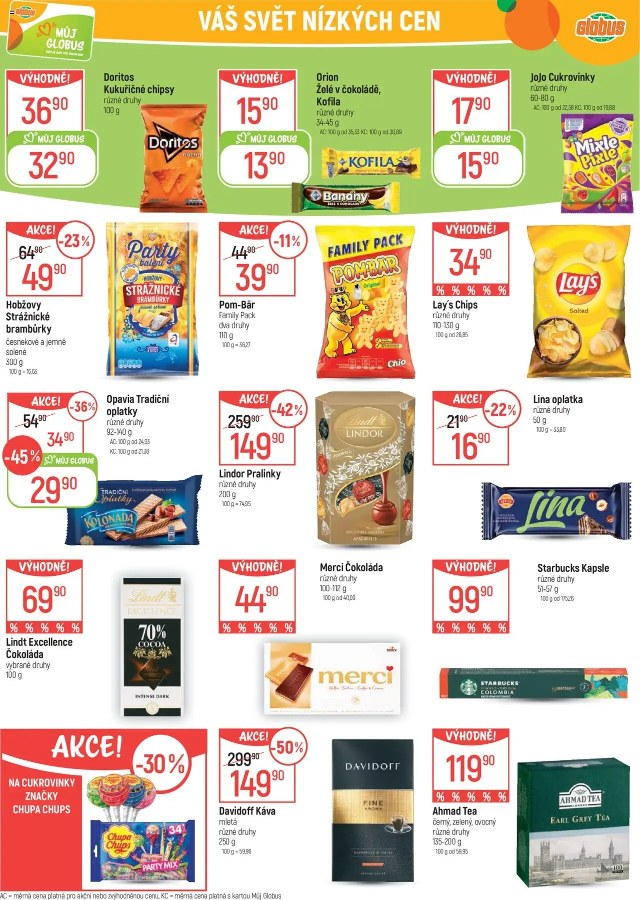 Globus leták - Olomouc od 13.08.2025 | Strana: 27 | Produkty: Lindt, Káva, Doritos, Party mix