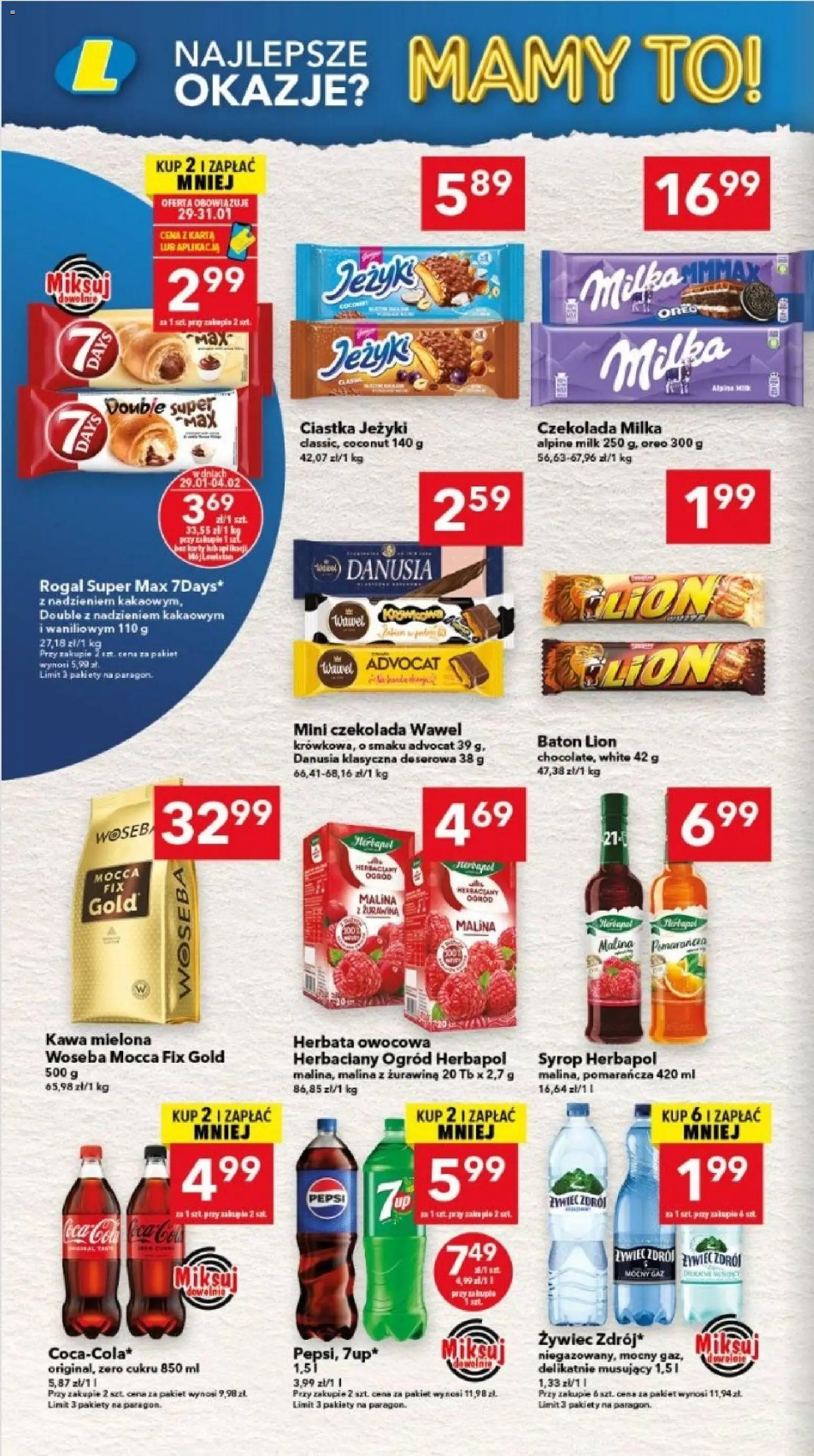 Lewiatan gazetka - Lublin od 29.01.2026 | Strona: 6 | Produkty: Malina, Pepsi, Żurawina, Ciastka