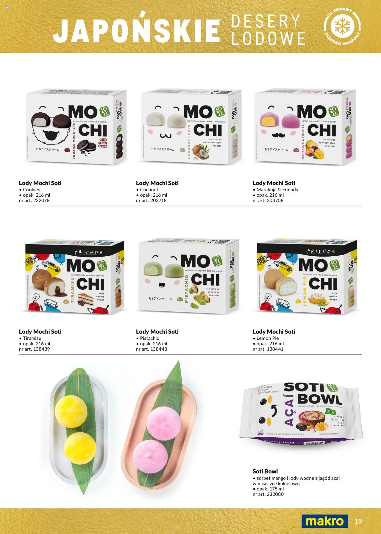 Makro Gazetka - Lody od 14.05.2025 | Strona: 19 | Produkty: Mango, Tiramisu, Sorbet, Lody