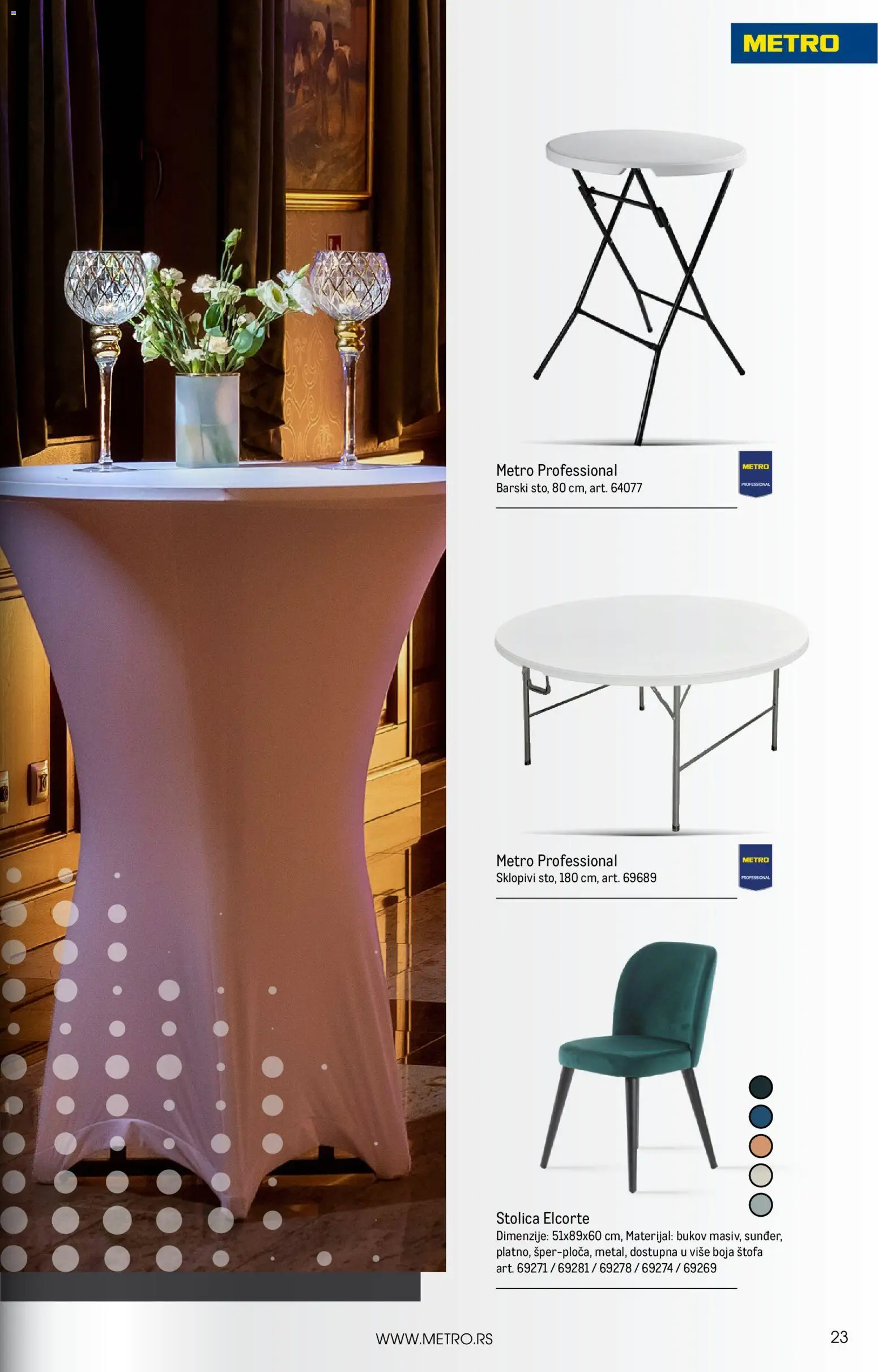 Metro katalog - važi od 01.11.2025 | Strana: 23 | Proizvode: Stolica