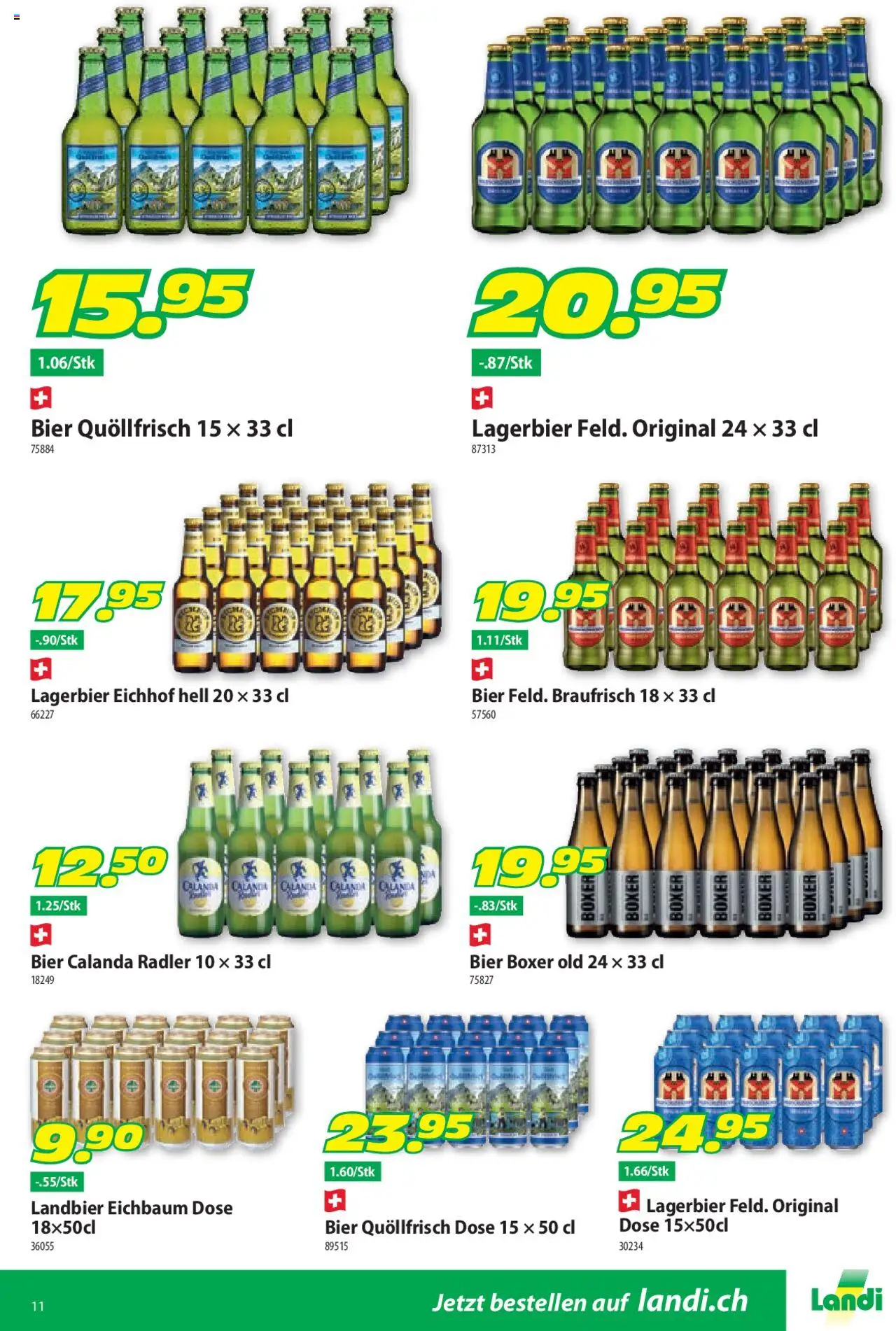 Landi Aktionen ab 23.06.2025 | Seite: 15 | Produkte: Bier, Boxer