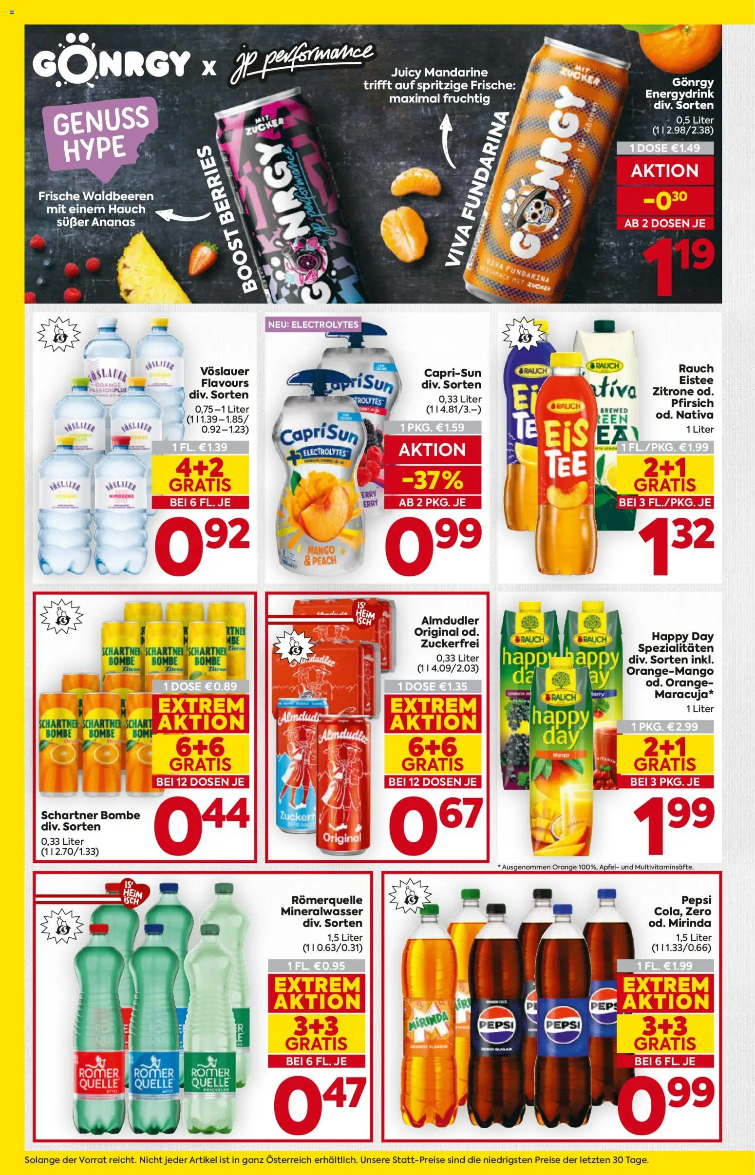 Billa AT akciós ujság - amely érvényes a következő dátumtól: 16.04.2026 | Oldal: 12 | Termékek: Pepsi, Mangó