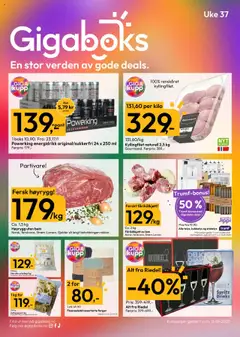 Forhåndsvisning av Gigaboks kundeavis gyldig fra 08.09.2025