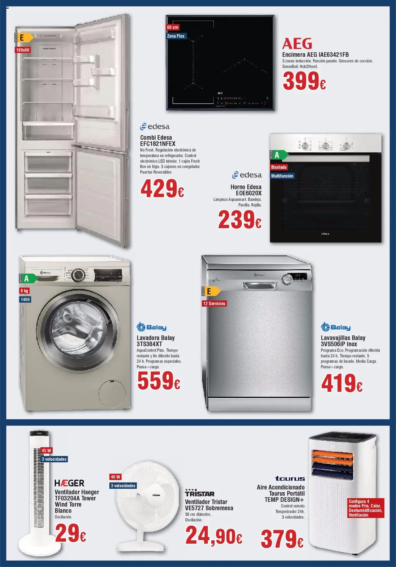 Froiz - Folleto Hiper │ válido desde el 27.05.2025 | Página: 4 | Productos: Lavadora, Lavavajillas, Aire acondicionado, Ventilador