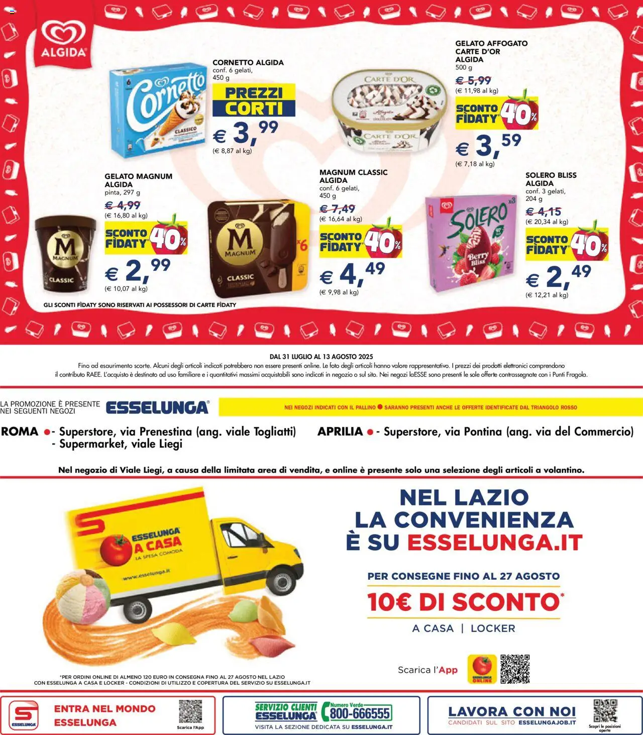Volantino Esselunga S del 31.07.2025 | Pagina: 30 | Prodotti: Cornetto, Gelato