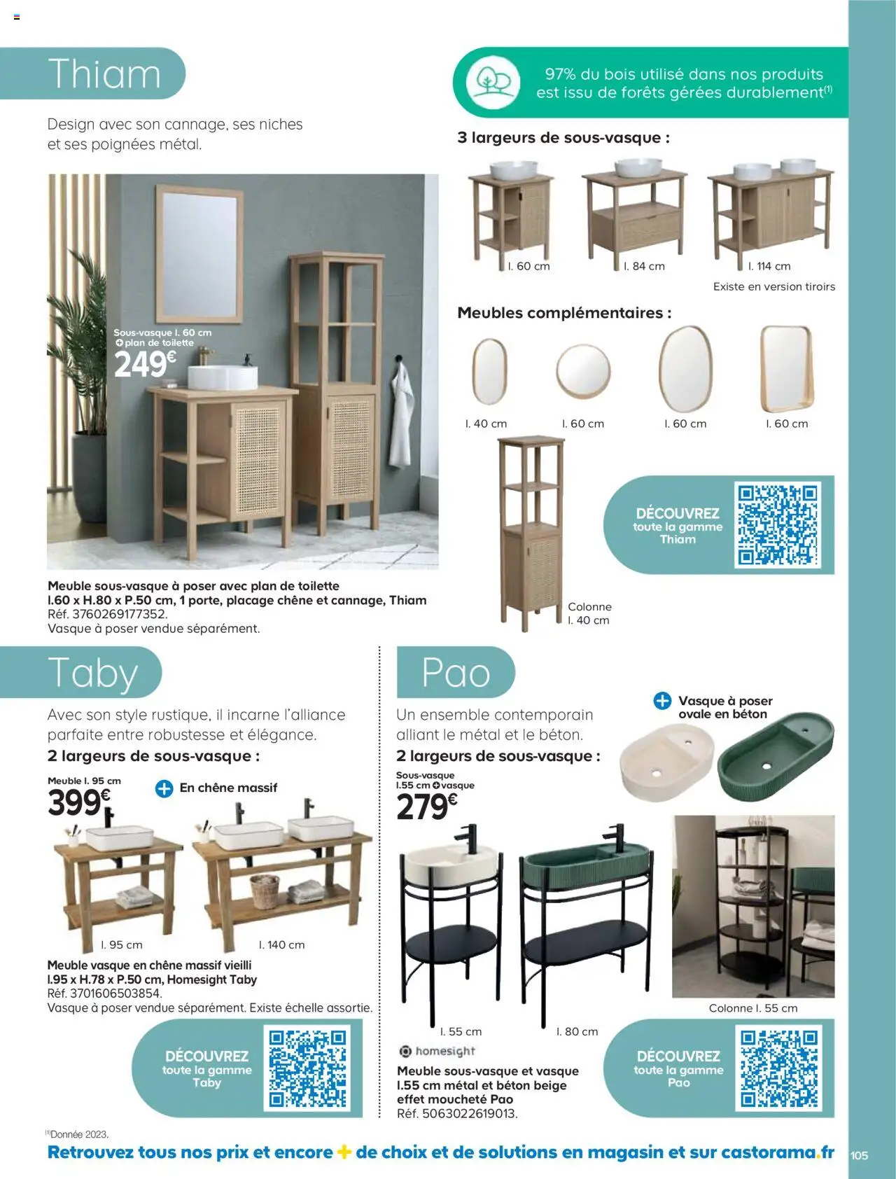 {H1} | Page: 105 | Produits: Meuble, Poignées, Tiroirs