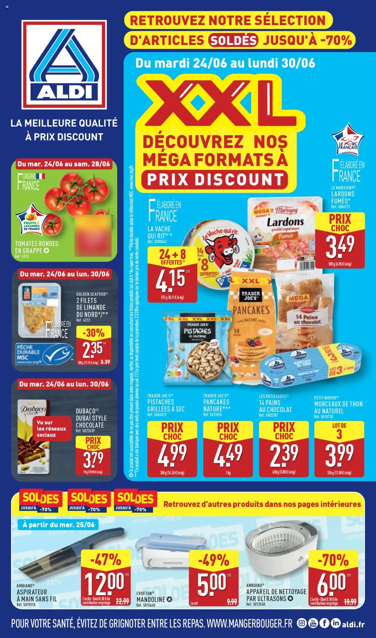  | Page: 1 | Produits: Pêche, Lardons, Pistaches, Tomates rondes en grappe