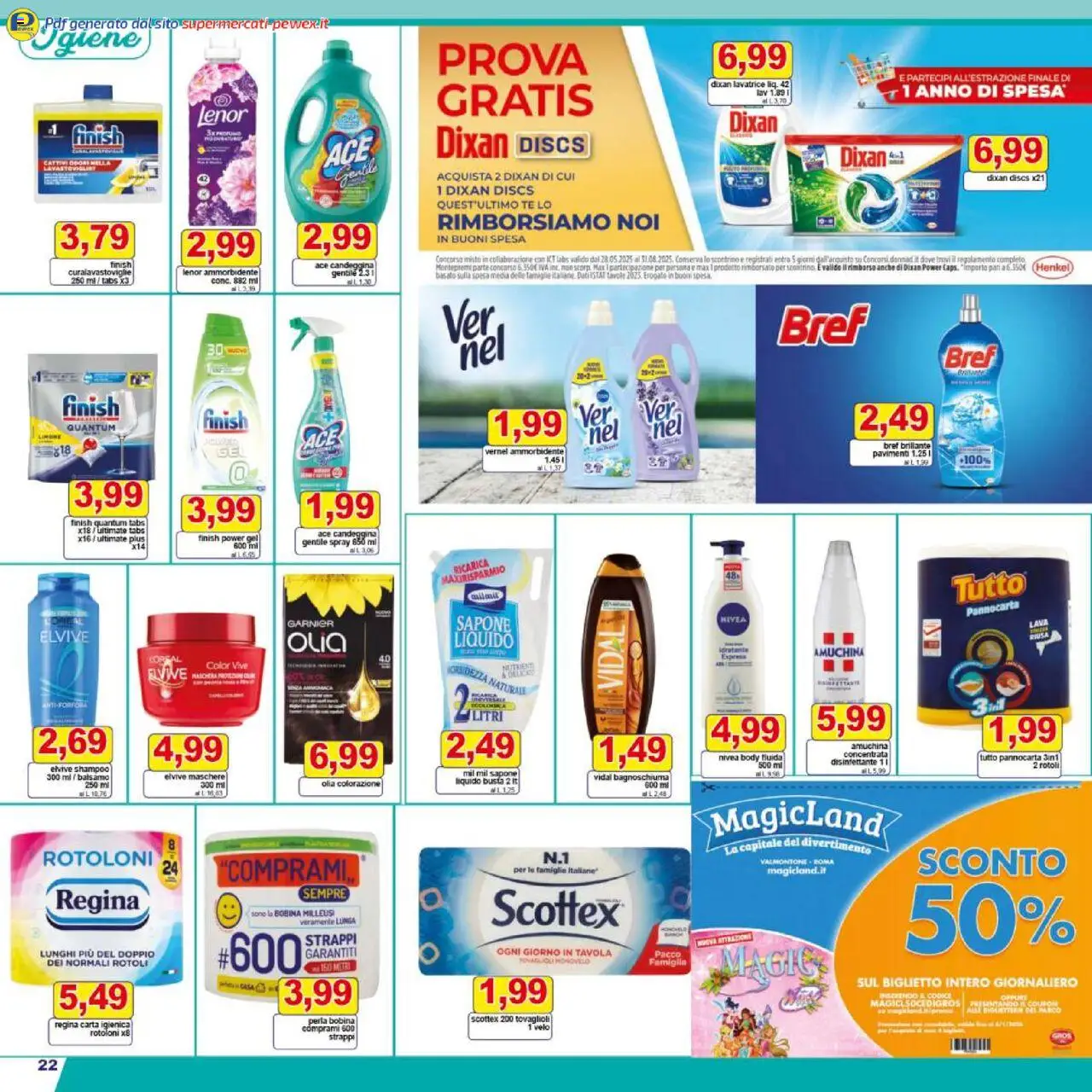 Volantino Pewex del 18.08.2025 | Pagina: 22 | Prodotti: Balsamo, Bagnoschiuma, Ammorbidente, Limone