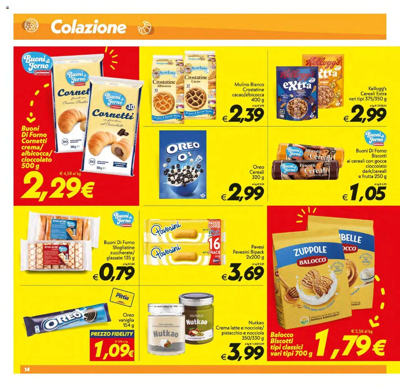 Volantino SuperConveniente del 12.08.2025 | Pagina: 14 | Prodotti: Crema, Cereali, Frutta, Latte
