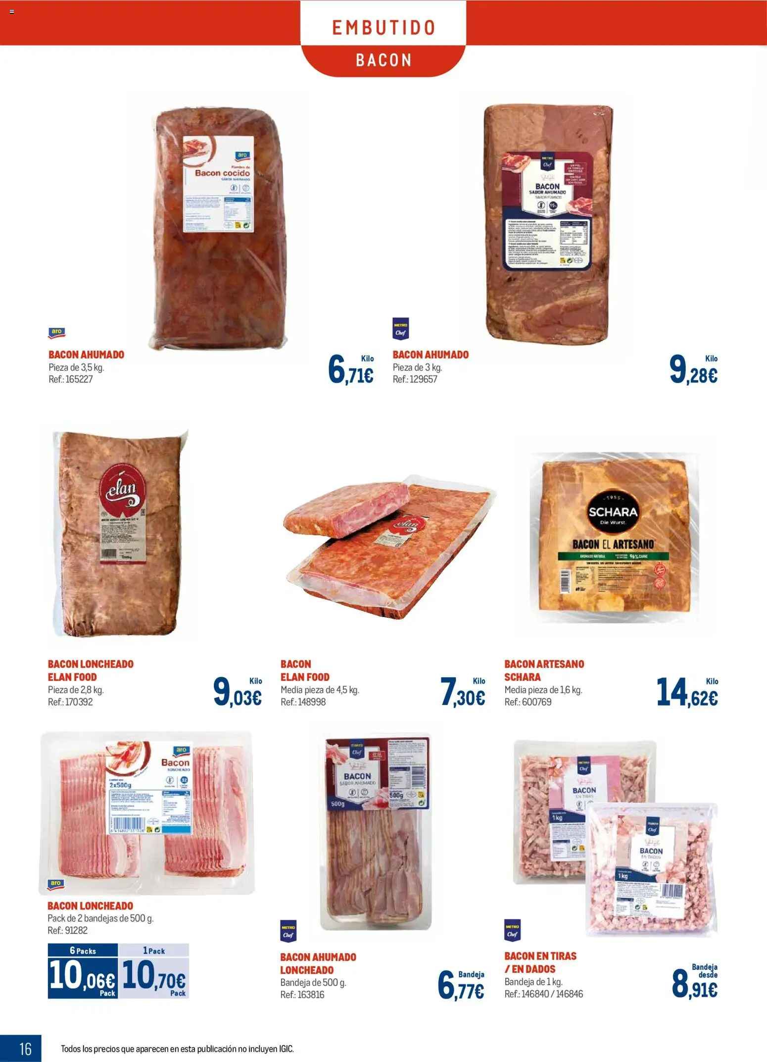 Makro - Charcuteria Canarias │ válido desde el 01.12.2025 | Página: 16 | Productos: Bandeja, Loncheado