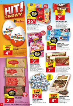 Twój Market Gazetka od 30.07.2025 | Strona: 20 | Produkty: Ciasto, Kinder jajko, Baton, Ptasie mleczko