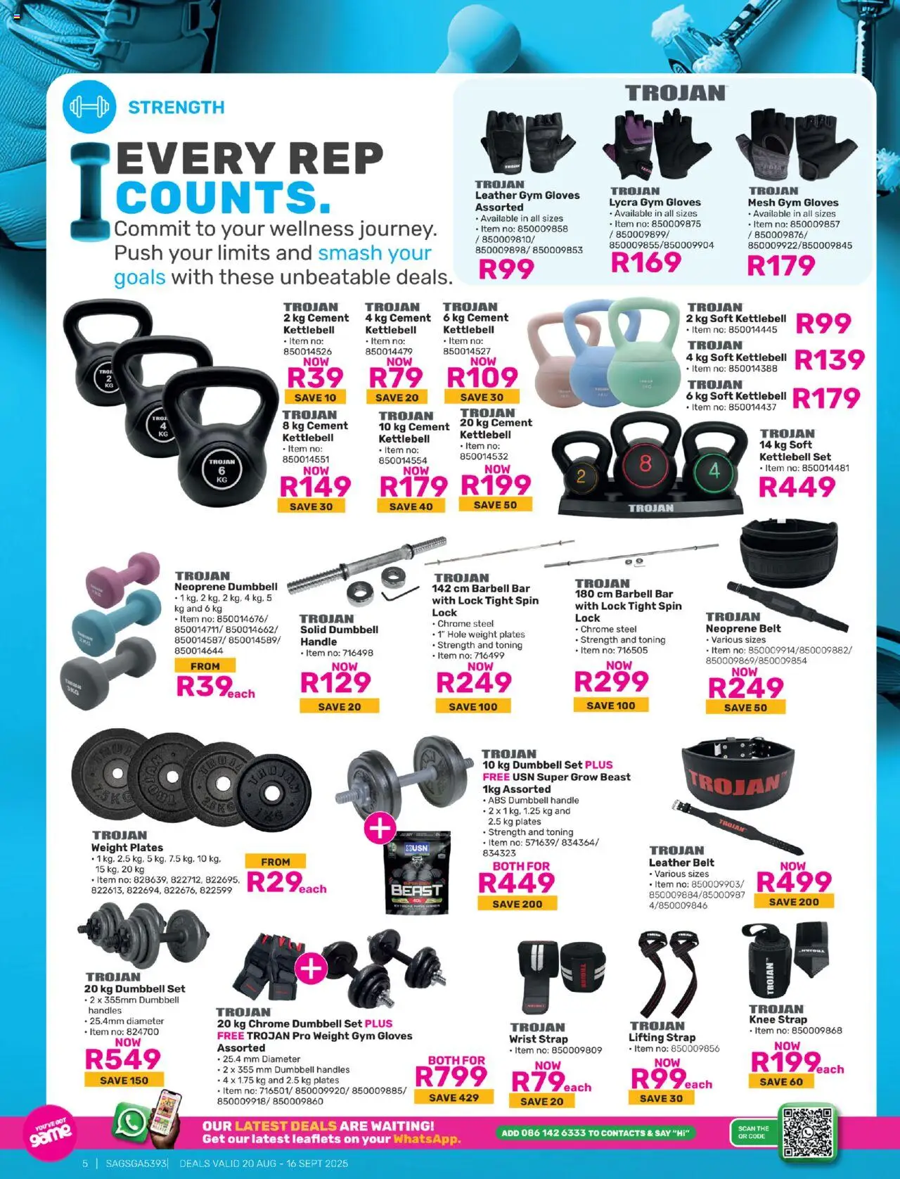 Game Get Back To Feeling Your Best │ valid from 20.08.2025 | Page: 5 | Products: Gloves, Belt, Lock, Cement