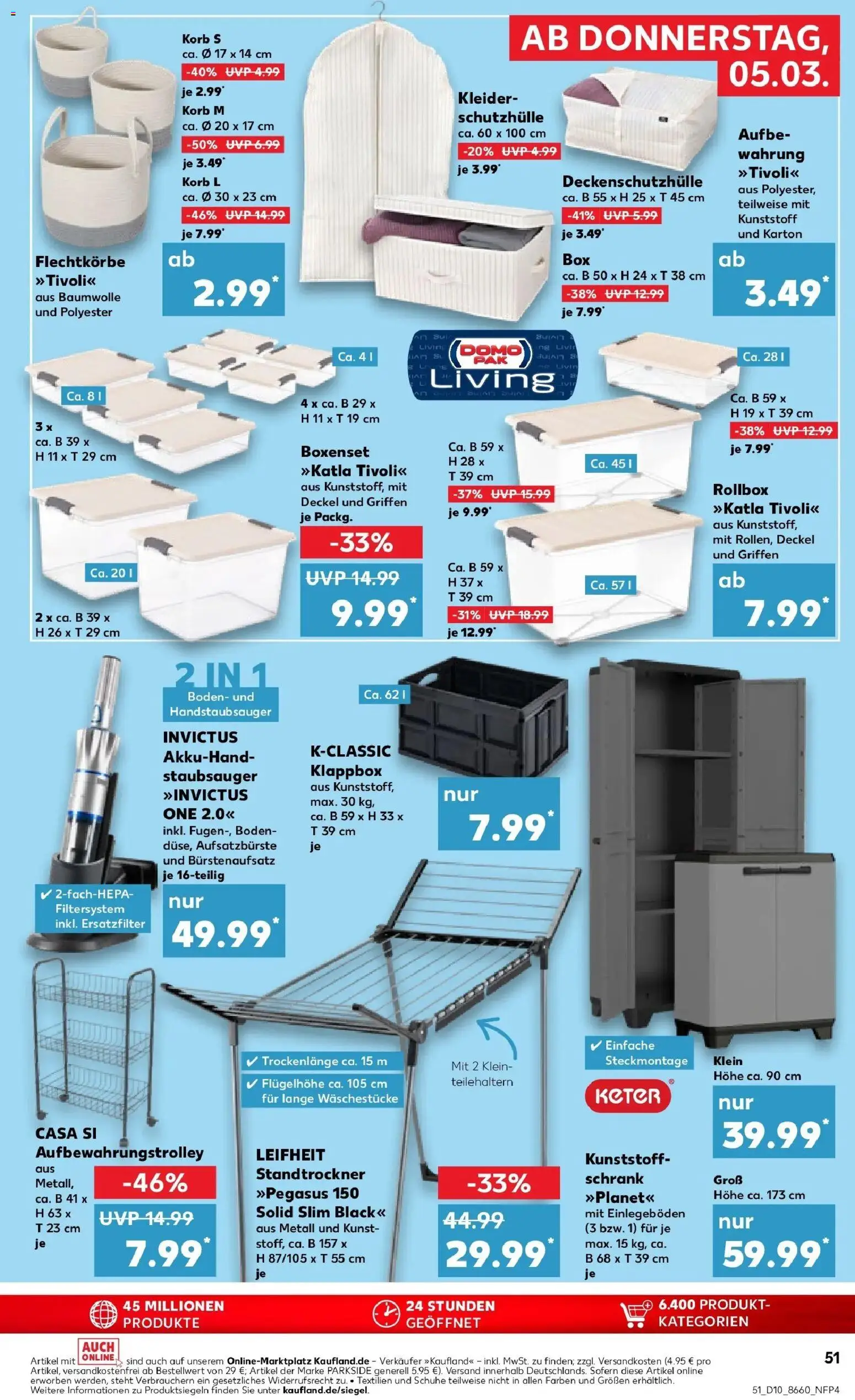 Kaufland Prospekt Herten	 – gültig ab 02.03.2026 | Seite: 63 | Produkte: Staubsauger, Schrank, Box, Korb