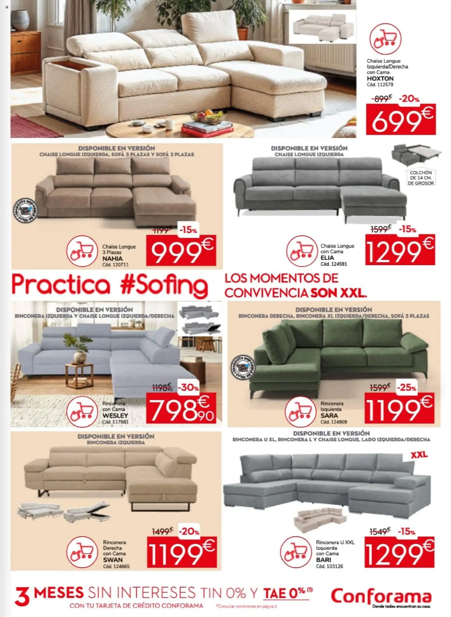 Conforama folleto │ válido desde el 26.02.2026 | Página: 3 | Productos: Colchon, Cama, Sofá