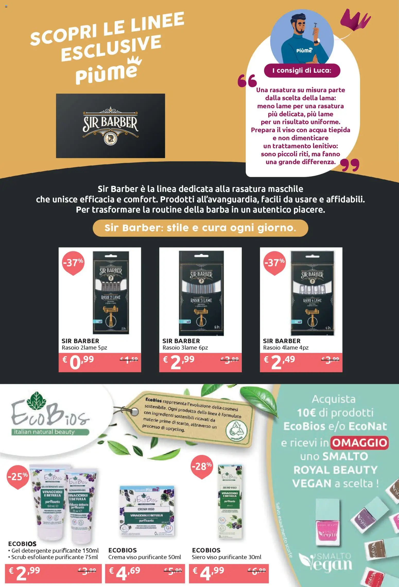 Volantino IperSoap del 09.03.2026 | Pagina: 12 | Prodotti: Rasoio, Crema viso, Scrub, Acqua