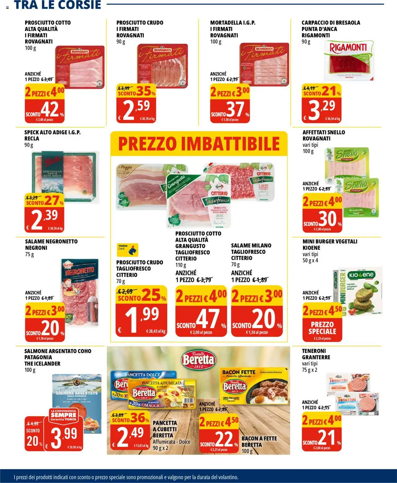 Volantino Tigros del 20.05.2025 | Pagina: 8 | Prodotti: Speck, Salmone, Bresaola, The