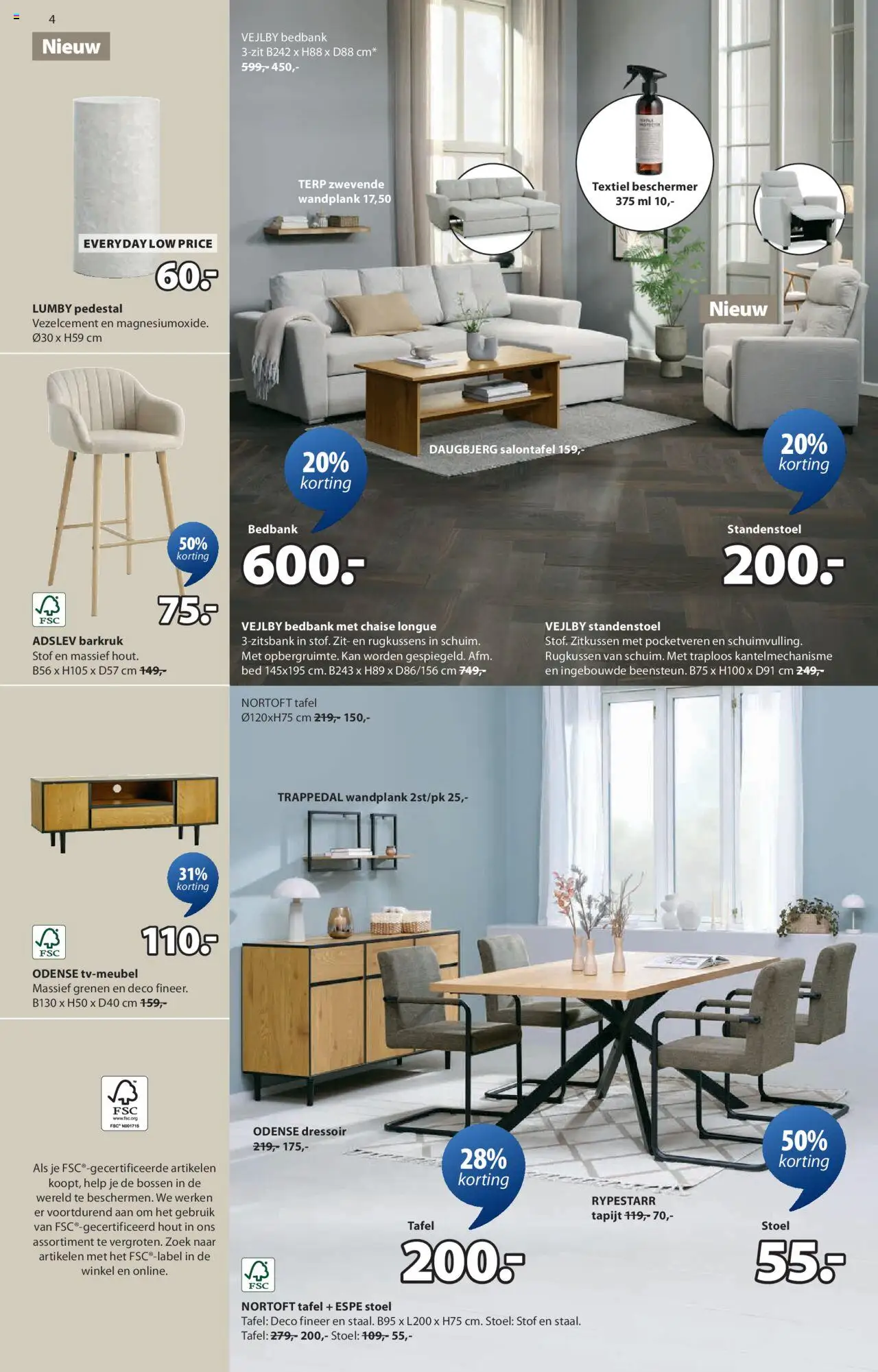  | Pagina: 5 | Producten: Bed, Tafel, Stoel, Kan