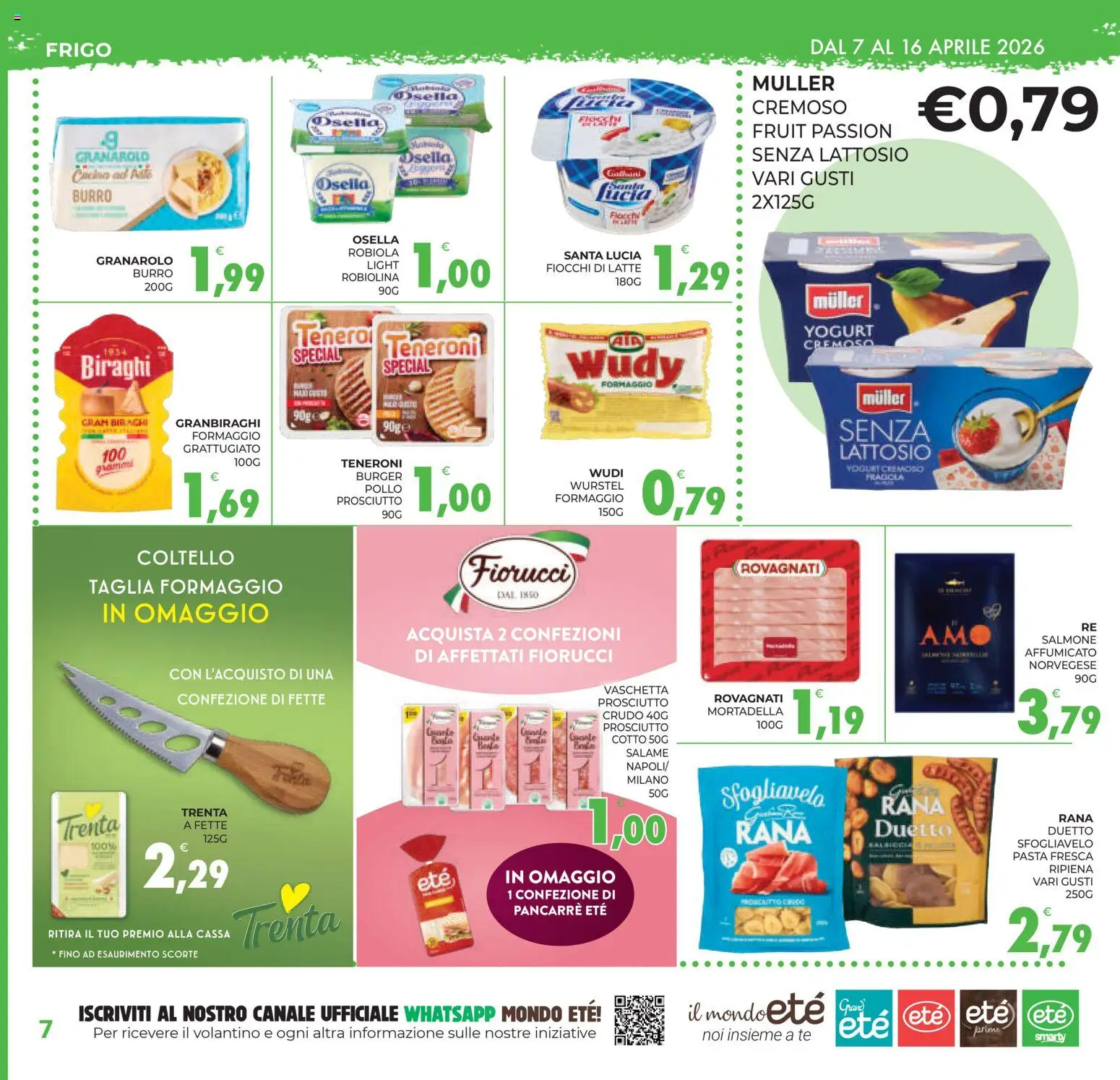 Volantino Eté del 07.04.2026 | Pagina: 7 | Prodotti: Latte, Prosciutto, Wurstel, Mortadella