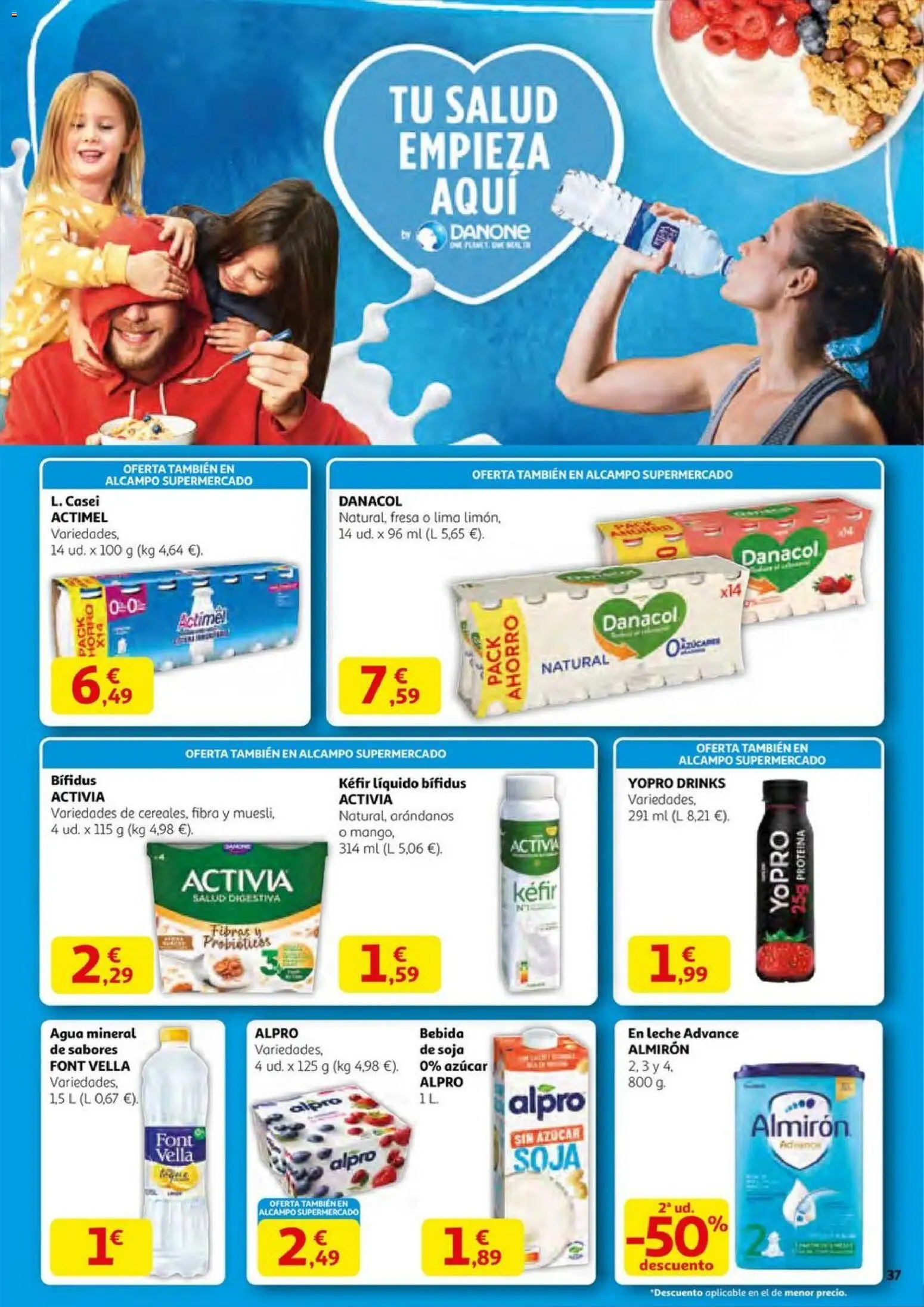 Alcampo - HG Pio XII Unificado  │ válido desde el 23.10.2025 | Página: 37 | Productos: Lima, Leche, Ρούτερ, Agua mineral
