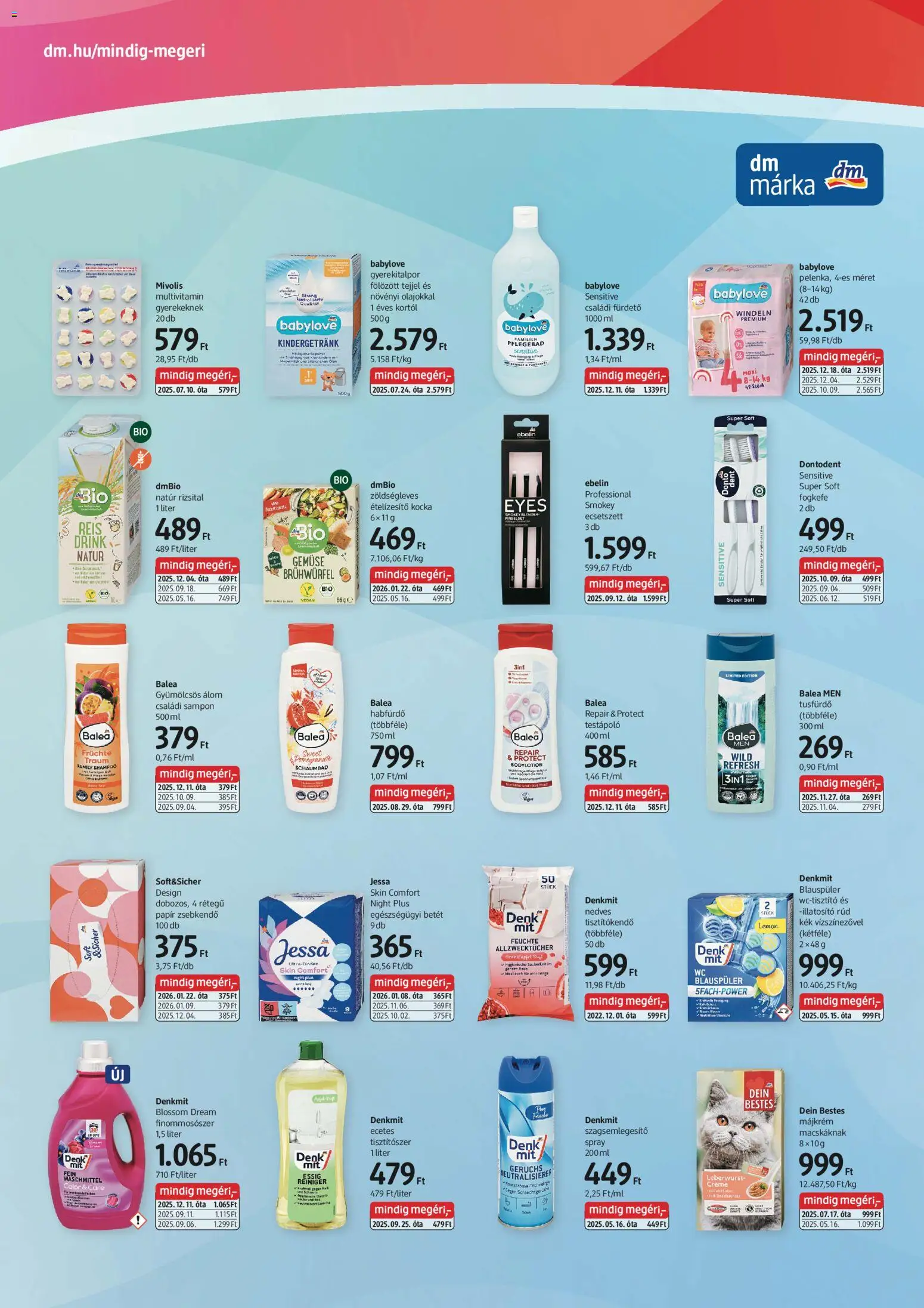 DM Drogerie Markt akciós ujság - amely érvényes a következő dátumtól: 22.01.2026 | Oldal: 2 | Termékek: Body, Testápoló, Fogkefe, Tisztítókendő