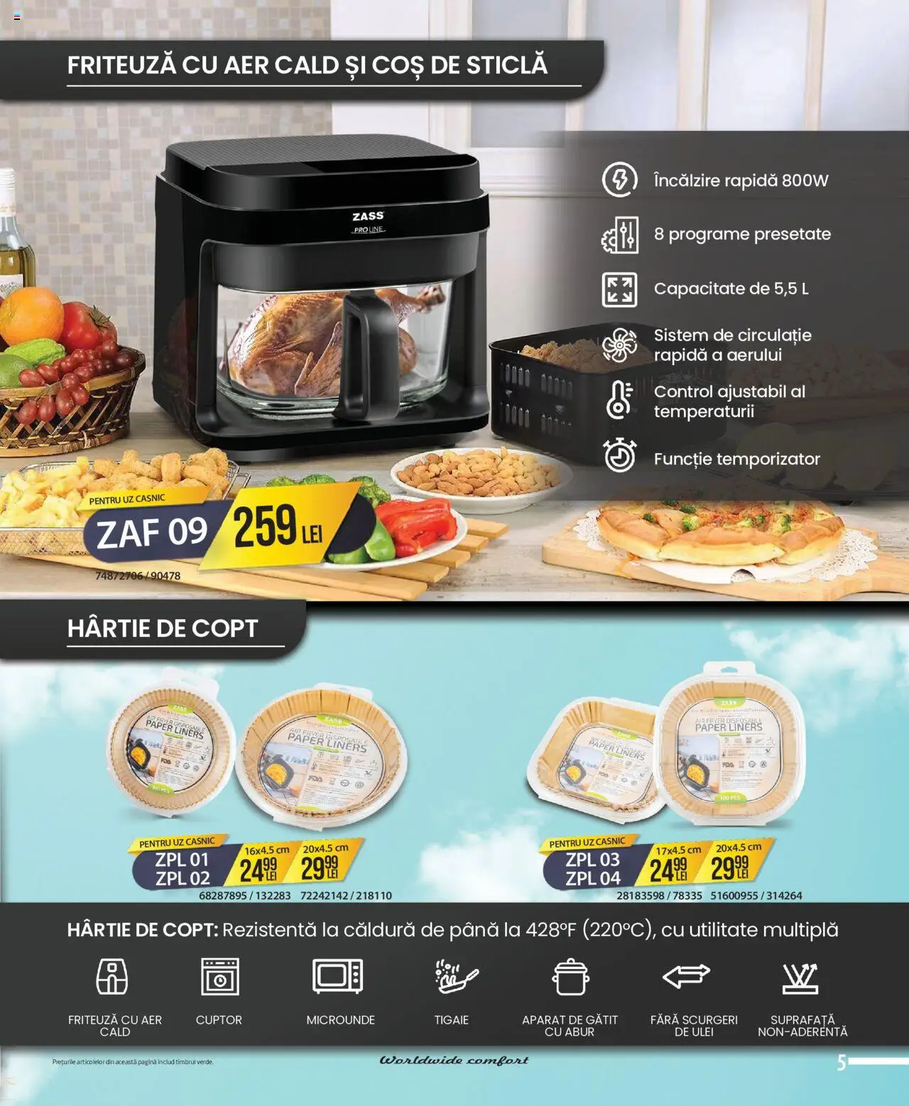 Catalog Selgros - Zass – valabil de la 01.08.2025 | Pagină: 5 | Produse: Cuptor, Tigaie, Friteuză, Coș