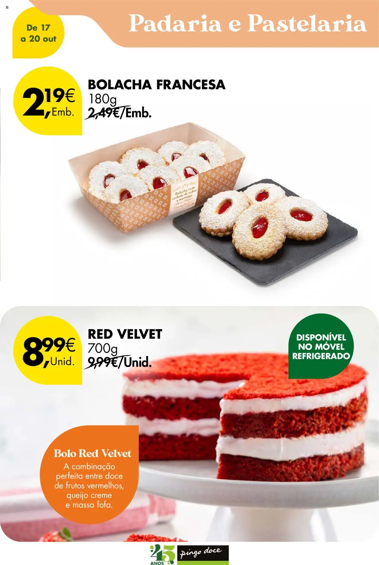 Pingo Doce Poupe este Fim de Semana │ válido de 17.10.2025 | Página: 13 | Produtos: Queijo creme, Padaria, Bolo, Creme