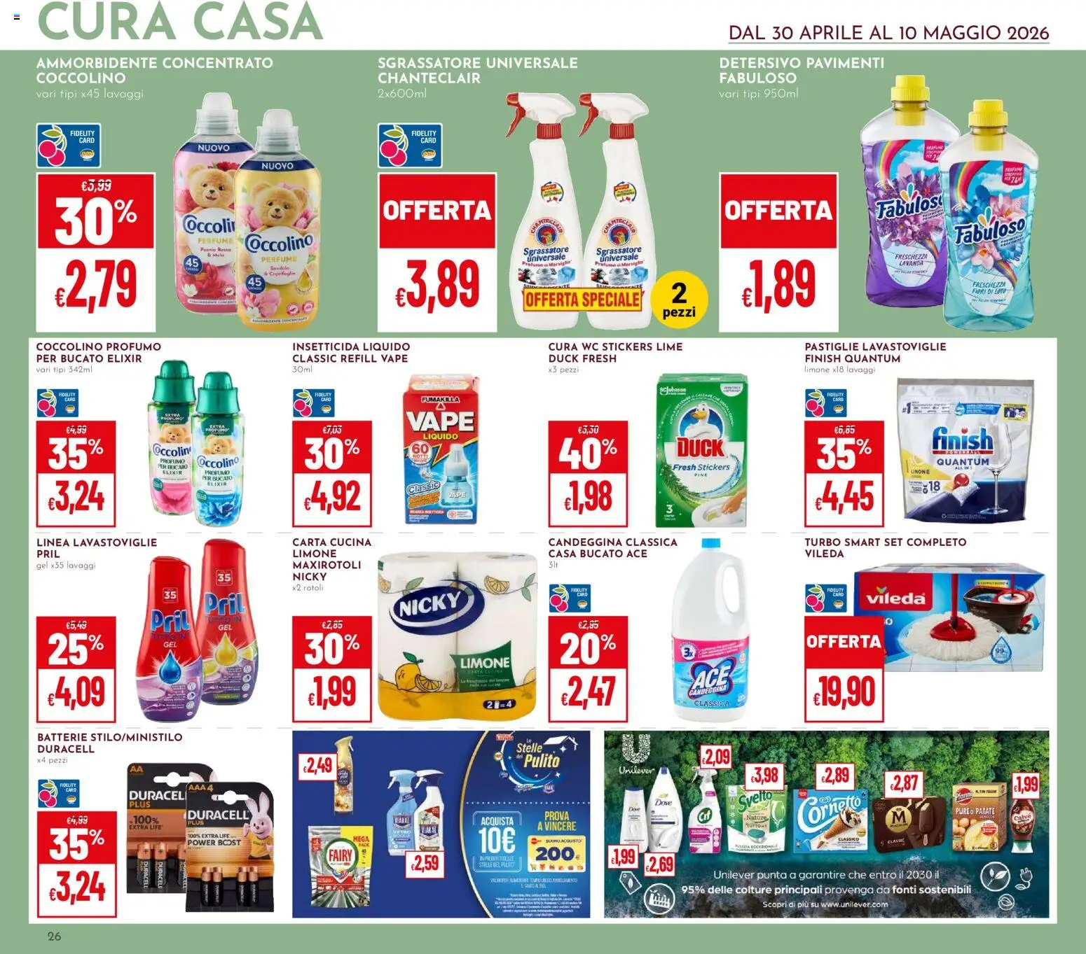 Volantino Pan del 30.04.2026 | Pagina: 26 | Prodotti: Patate, Lime, Lavastoviglie, Insetticida