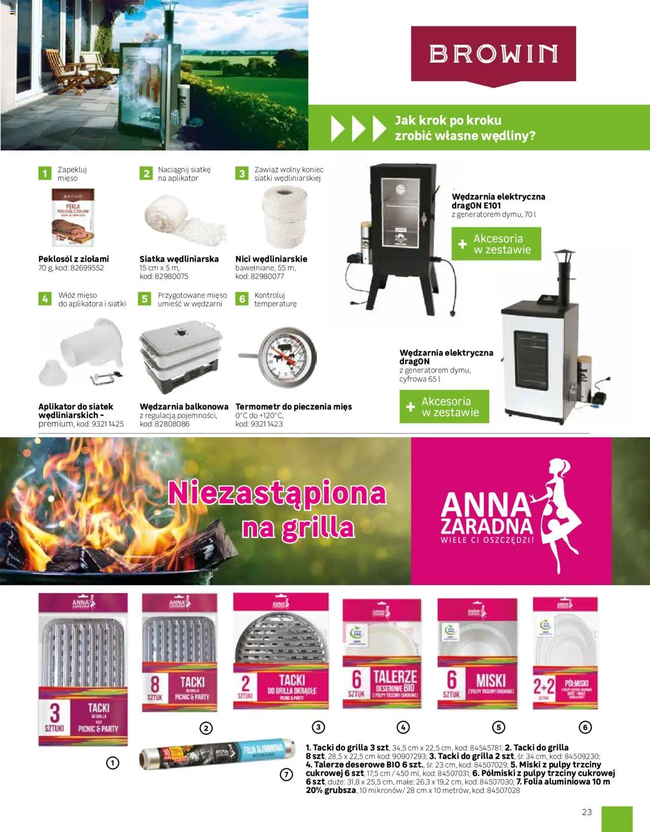 Leroy Merlin Gazetka - Grille  od 01.03.2025 | Strona: 23 | Produkty: Mięso, Talerze, Siatka, Wędliny